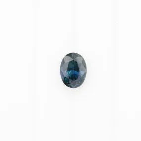 0.70ct Oval Cut Teal Blue Queensland Sapphire