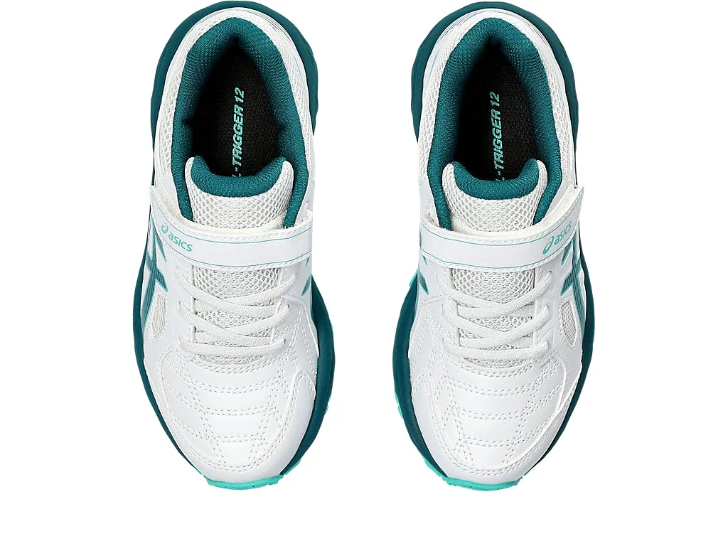 ASICS JUNIOR GEL TRIGGER WHITE/TEAL