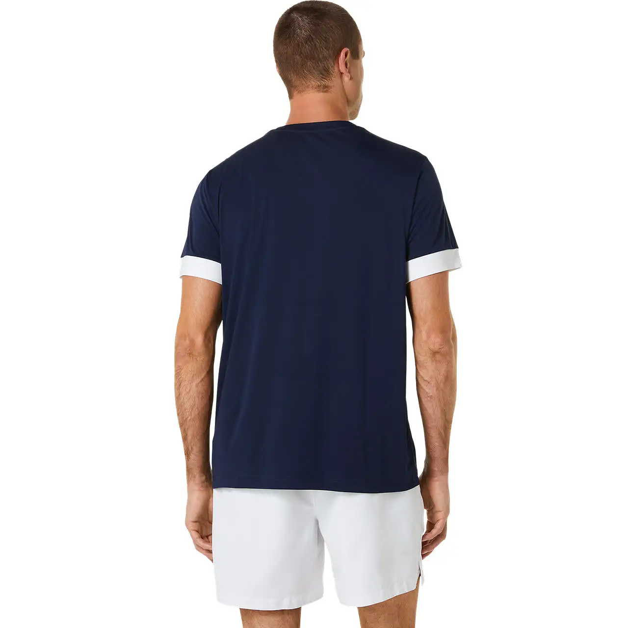 Asics T-Shirt Court SS Top Heren Donkerblauw