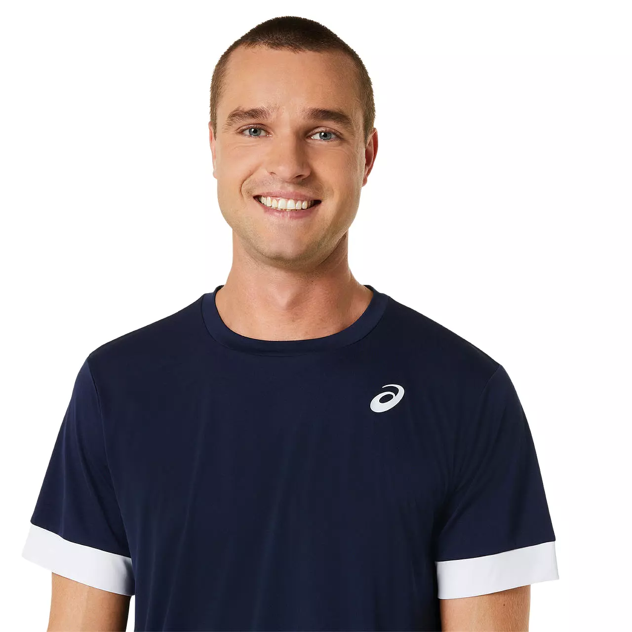 Asics T-Shirt Court SS Top Heren Donkerblauw