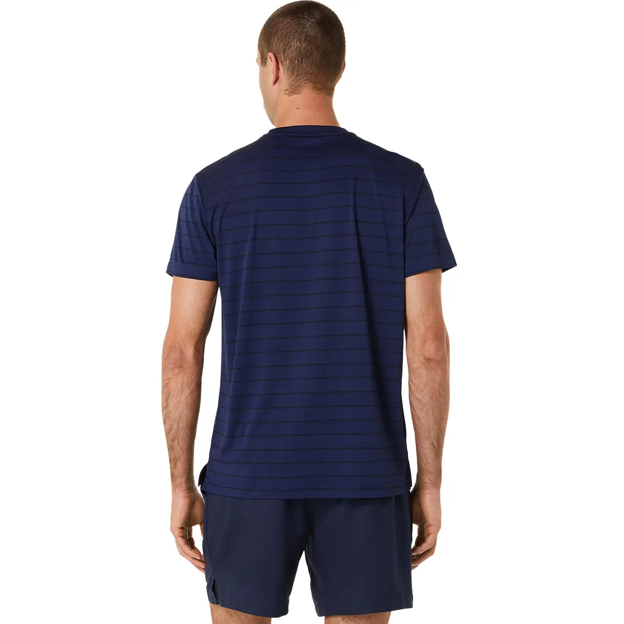 Asics T-Shirt Court SS Top Heren Donkerblauw