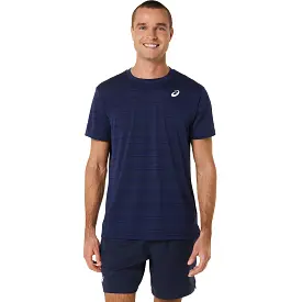 Asics T-Shirt Court SS Top Heren Donkerblauw