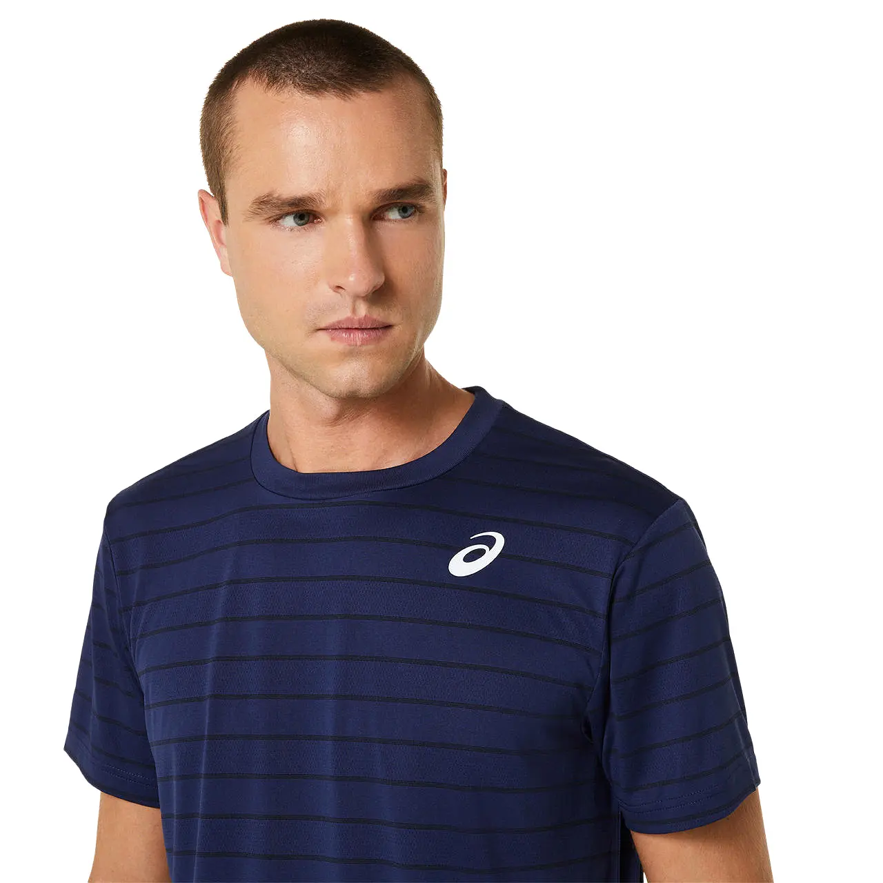 Asics T-Shirt Court SS Top Heren Donkerblauw