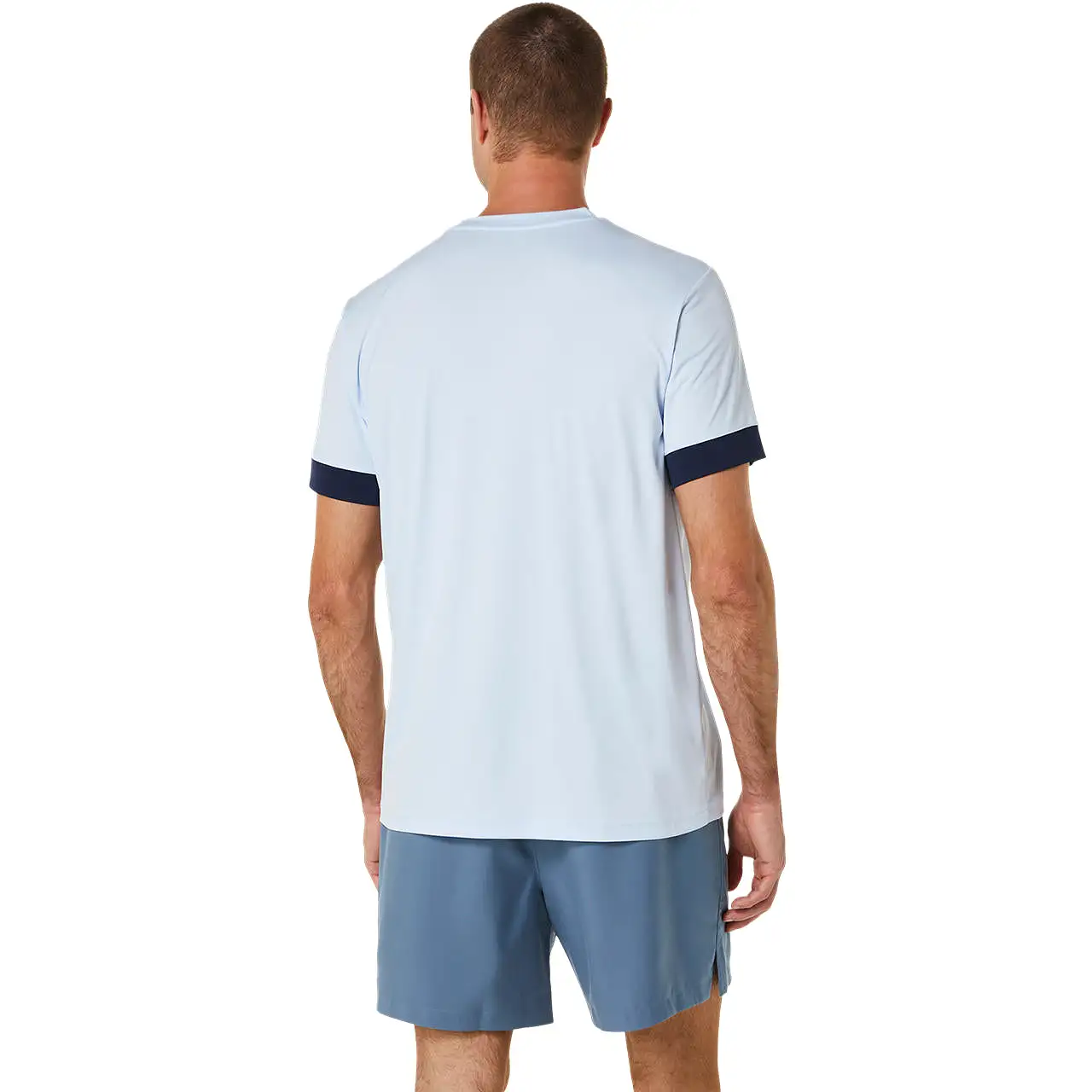 Asics T-Shirt Court SS Top Heren Lichtblauw