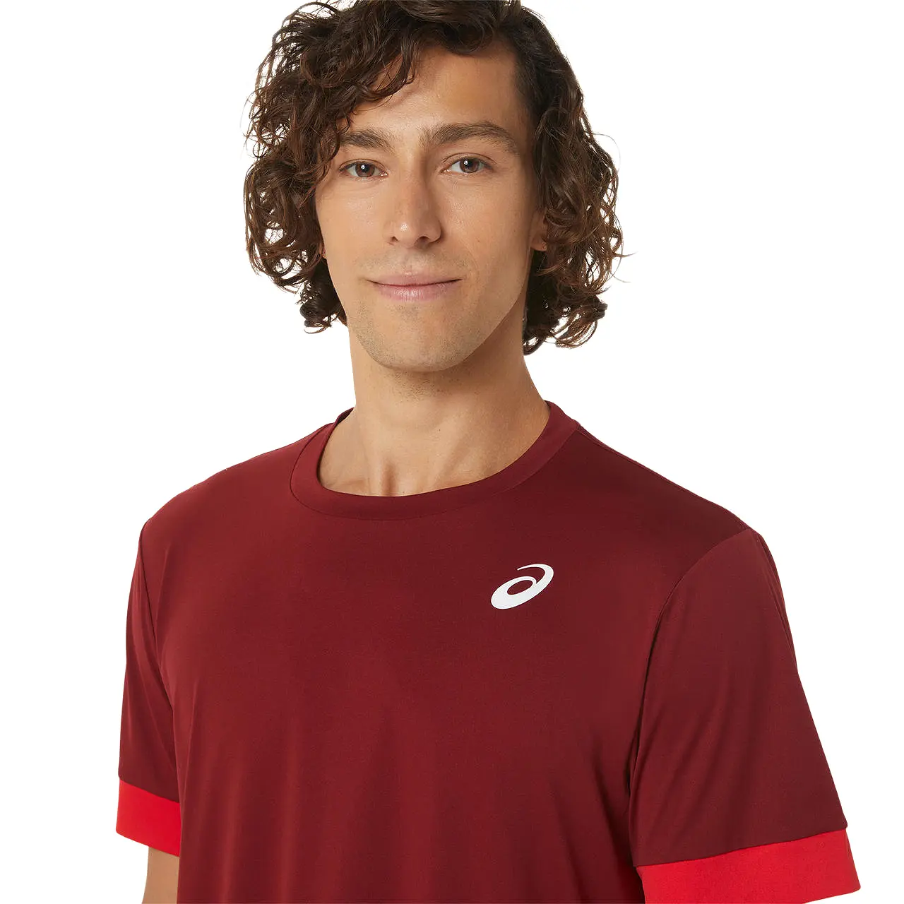 Asics T-Shirt Court SS Top Heren Rood