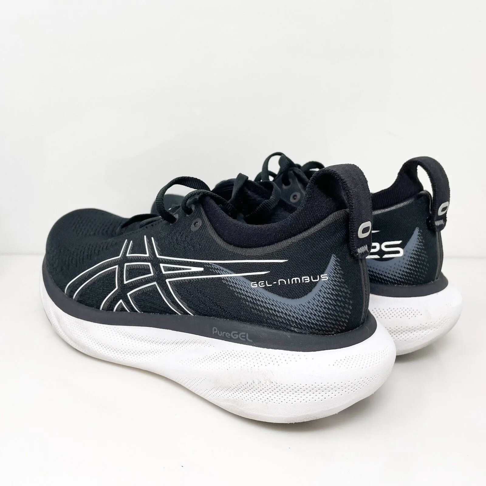 Asics Womens Gel Nimbus 25 1012B356 Black Running Shoes Sneakers Size 7.5