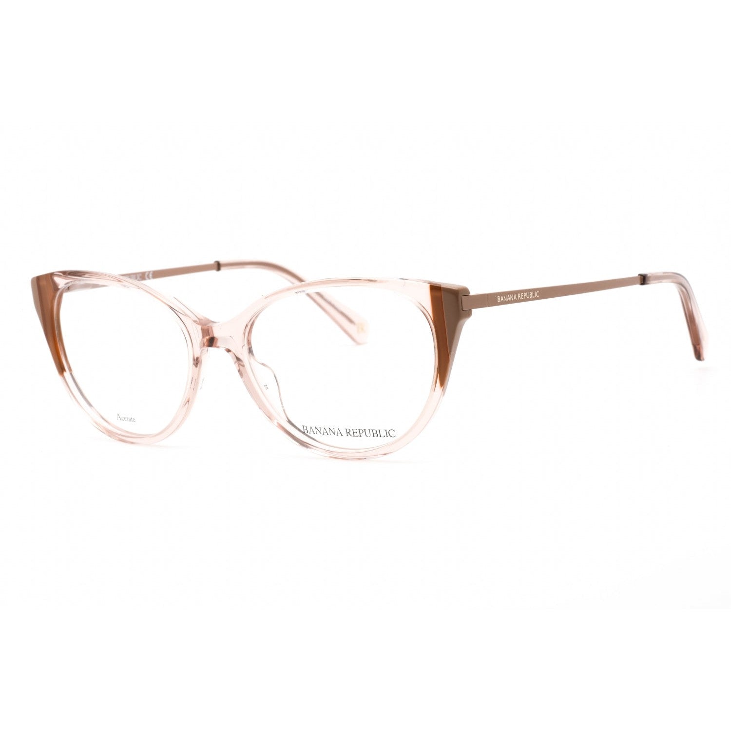 Banana Republic BR 213 Eyeglasses Salmon Brown / Clear Lens