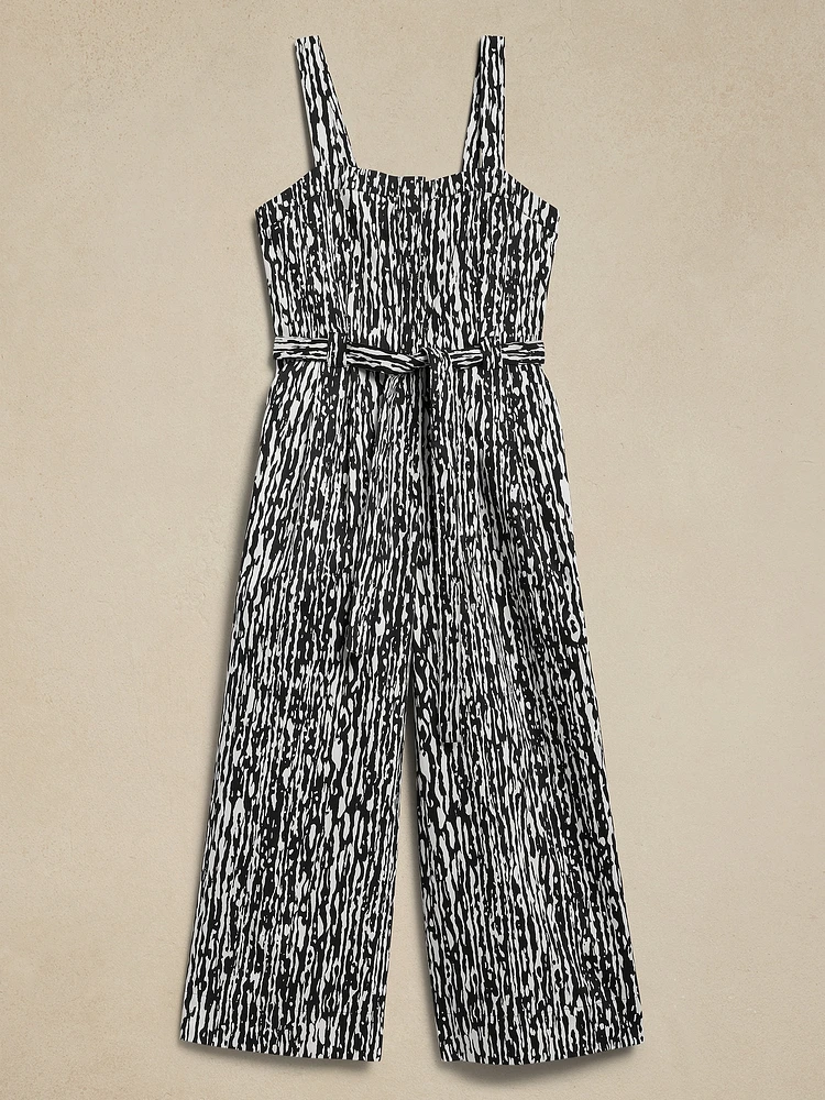 Banana Republic Cotton Wide-Leg Jumpsuit