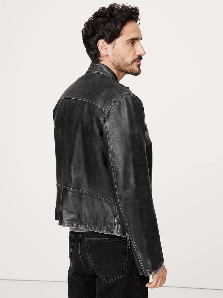 Banana Republic Leather Biker Jacket