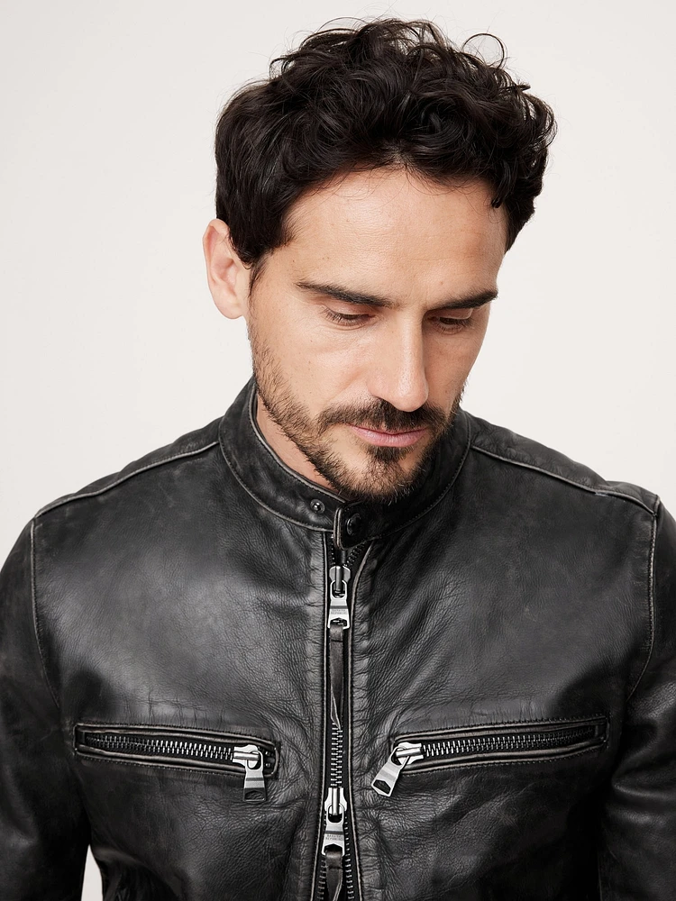 Banana Republic Leather Biker Jacket