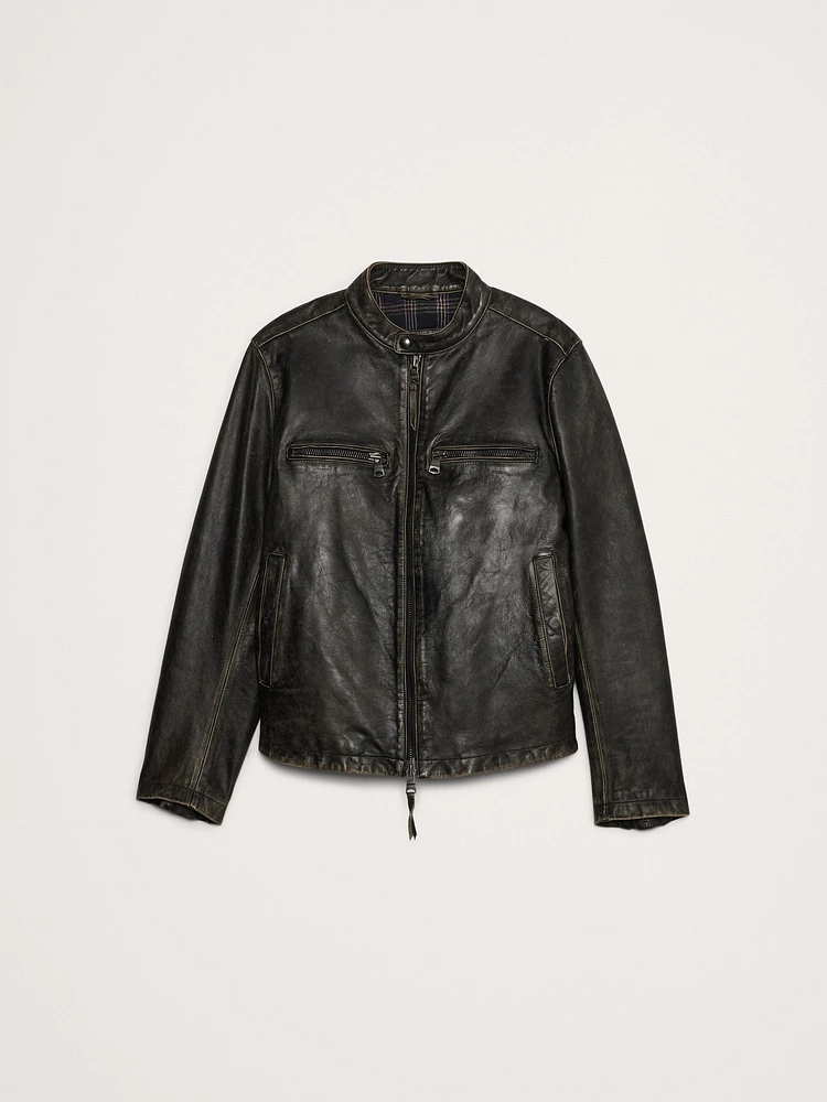 Banana Republic Leather Biker Jacket