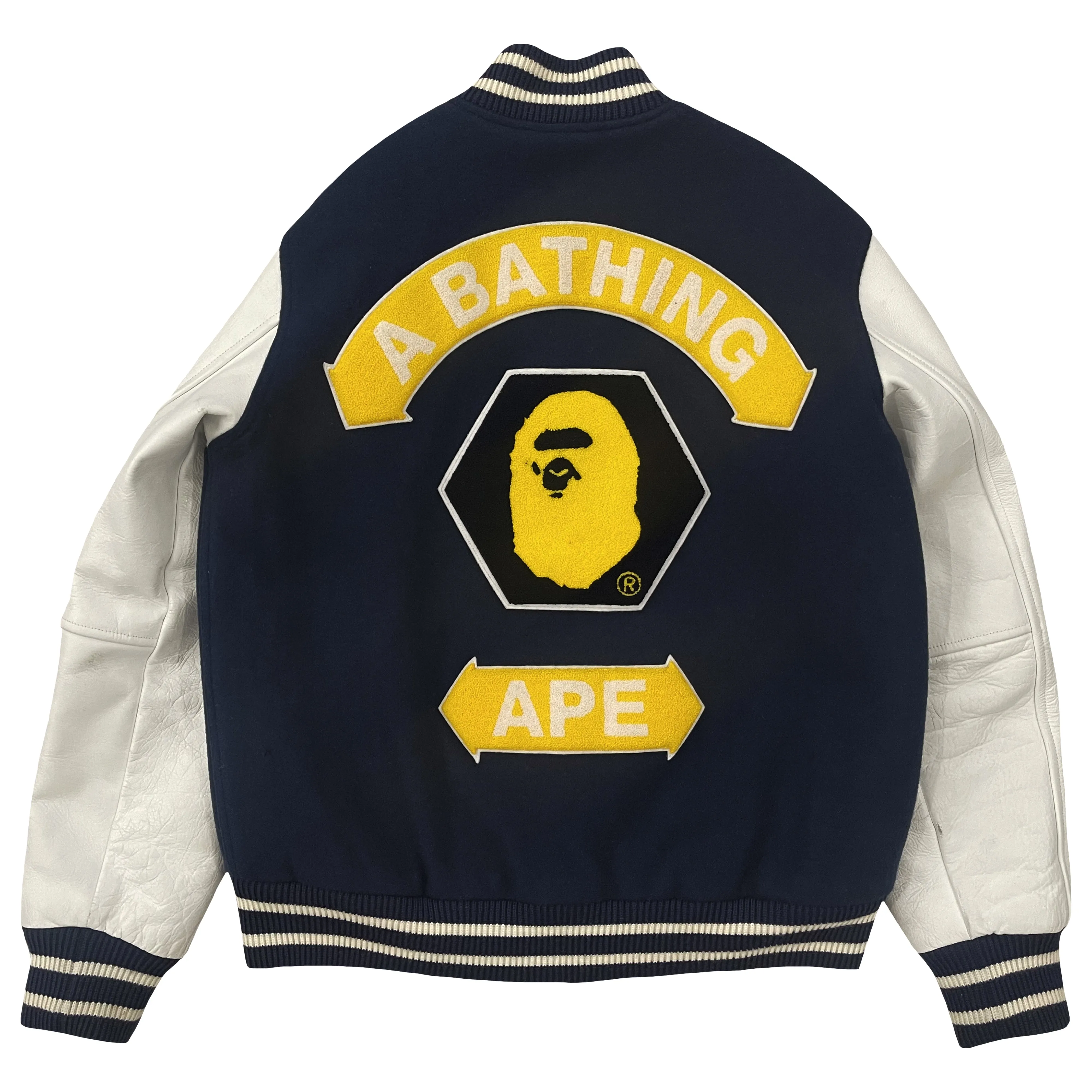 Bape Busy Works 07 Varsity Jacket - M