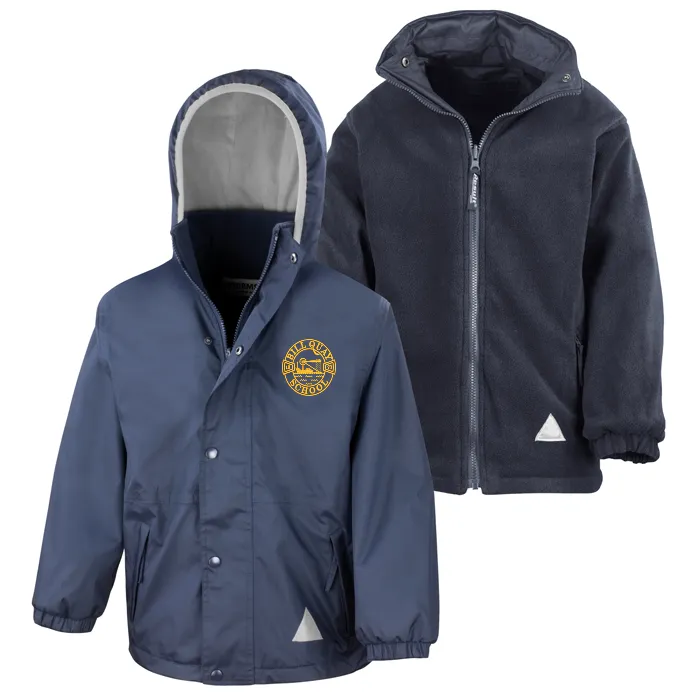 Bill Quay Primary School Navy Waterproof Coat