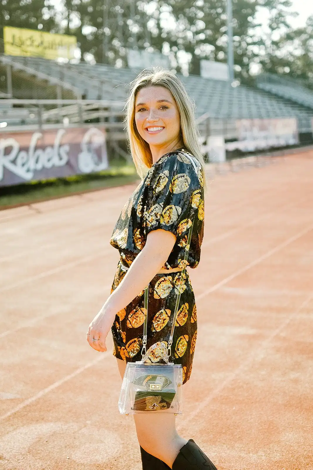 Black & Gold Football Set Shorts