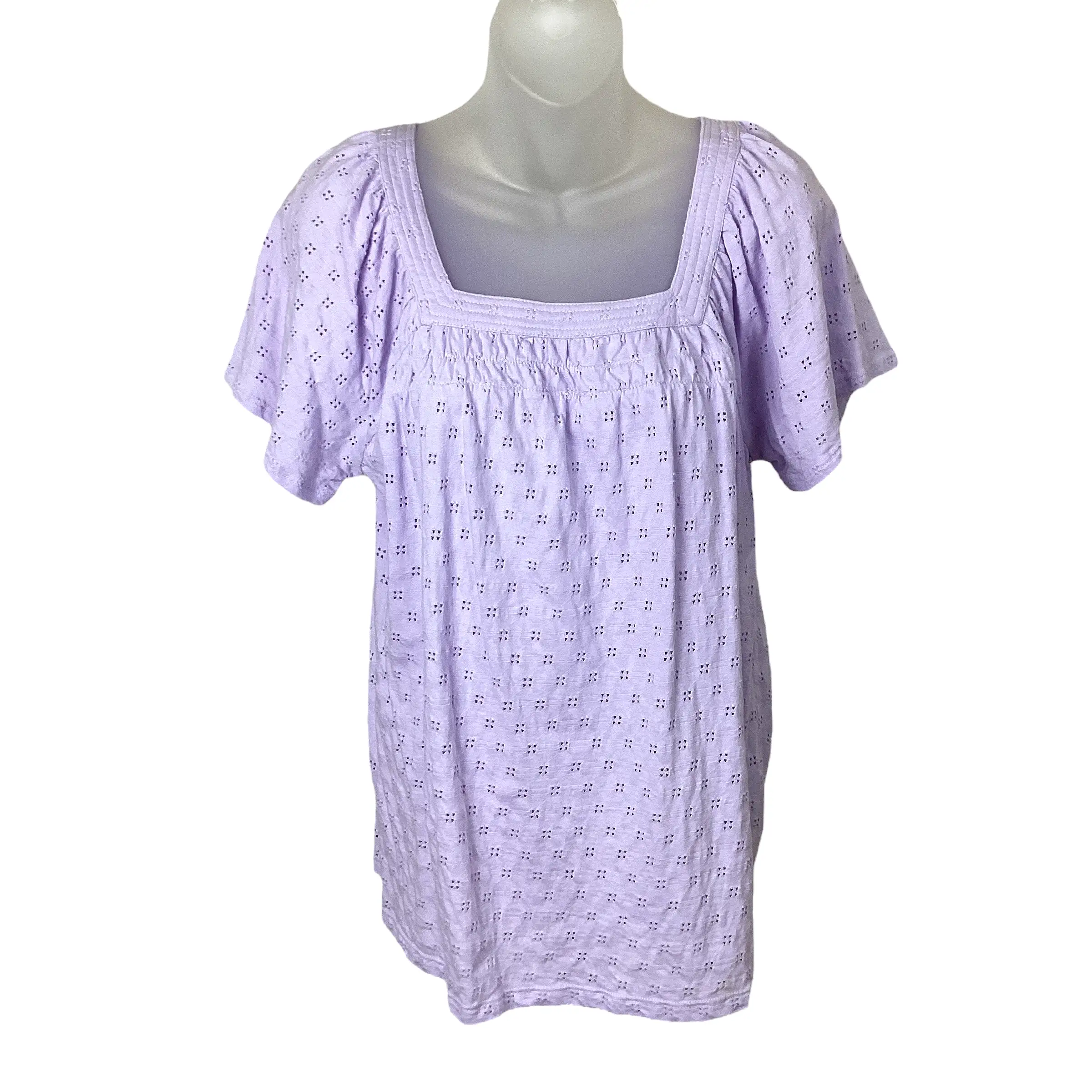 Blouse Short Sleeve By Style And Company  Size: M