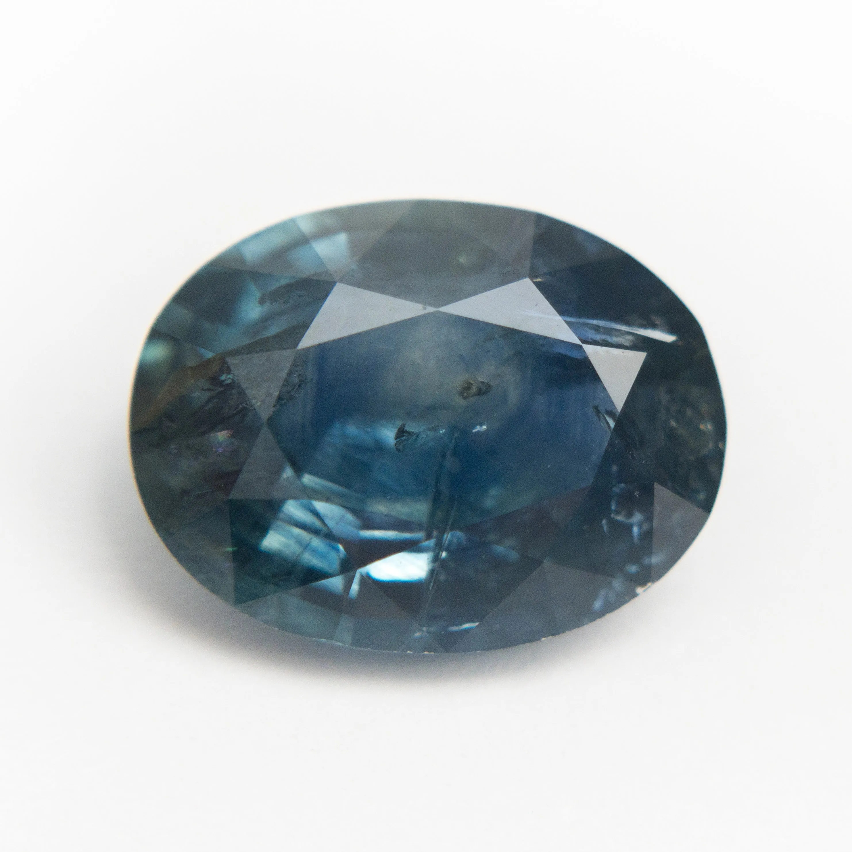 Blue Teal Brilliant Sapphire - 5.69ct Oval