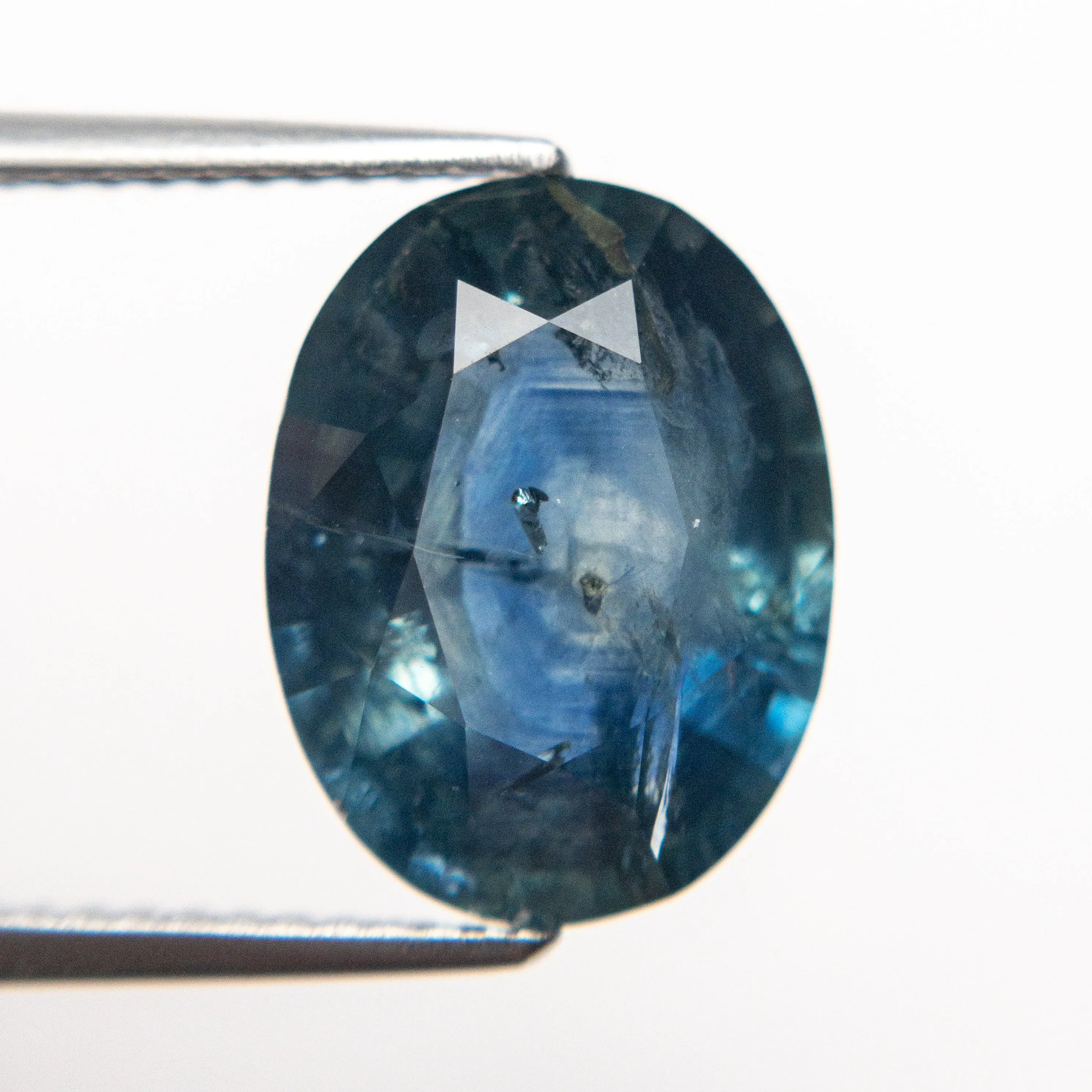 Blue Teal Brilliant Sapphire - 5.69ct Oval