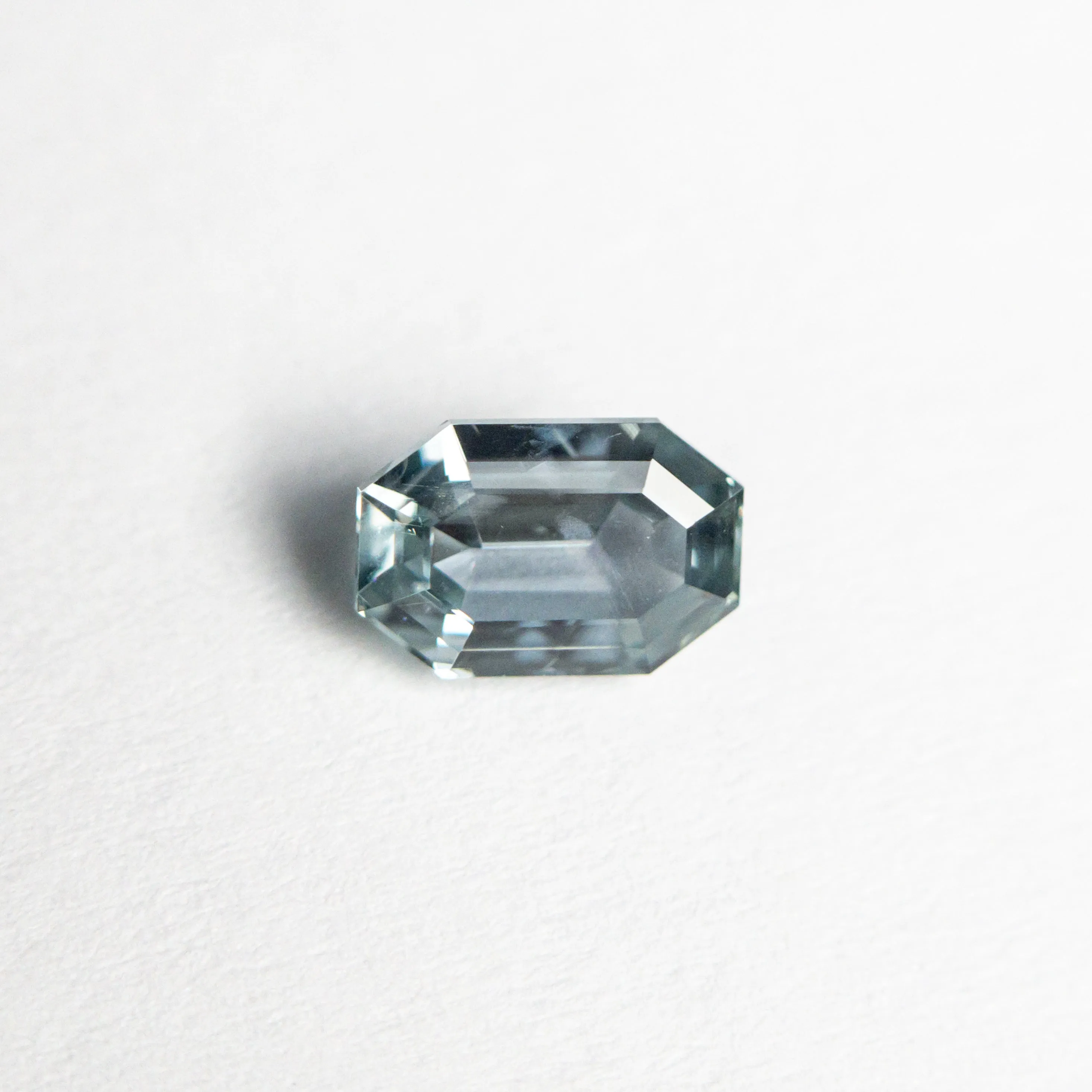 Blue/Teal Step Cut Sapphire - 0.64ct Cut Corner Rectangle