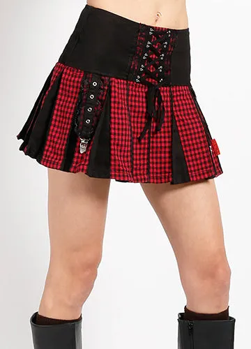 BO PEEP GARTER SKIRT RED