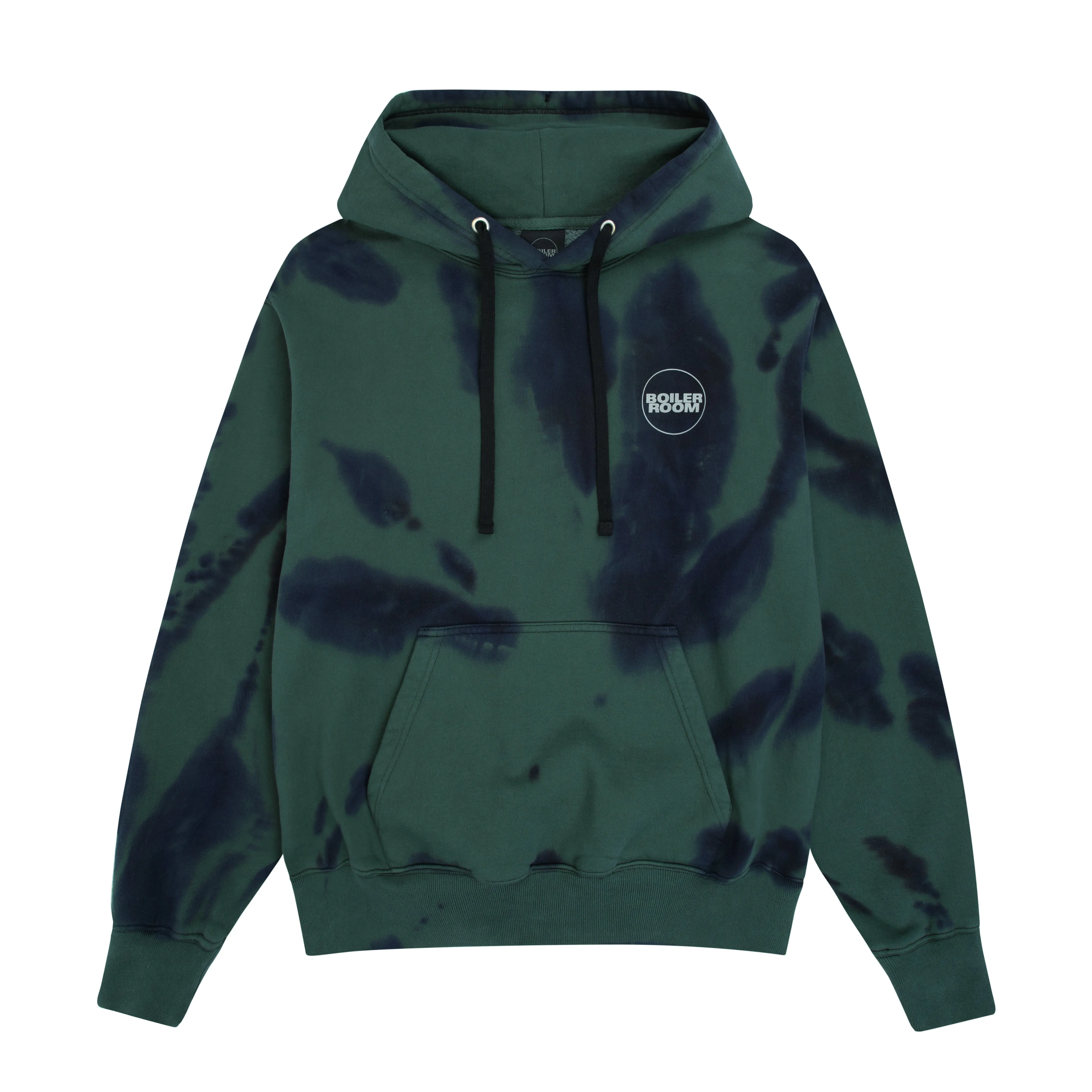 Boiler Room Core Hoodie - Tie Dye 3M Green