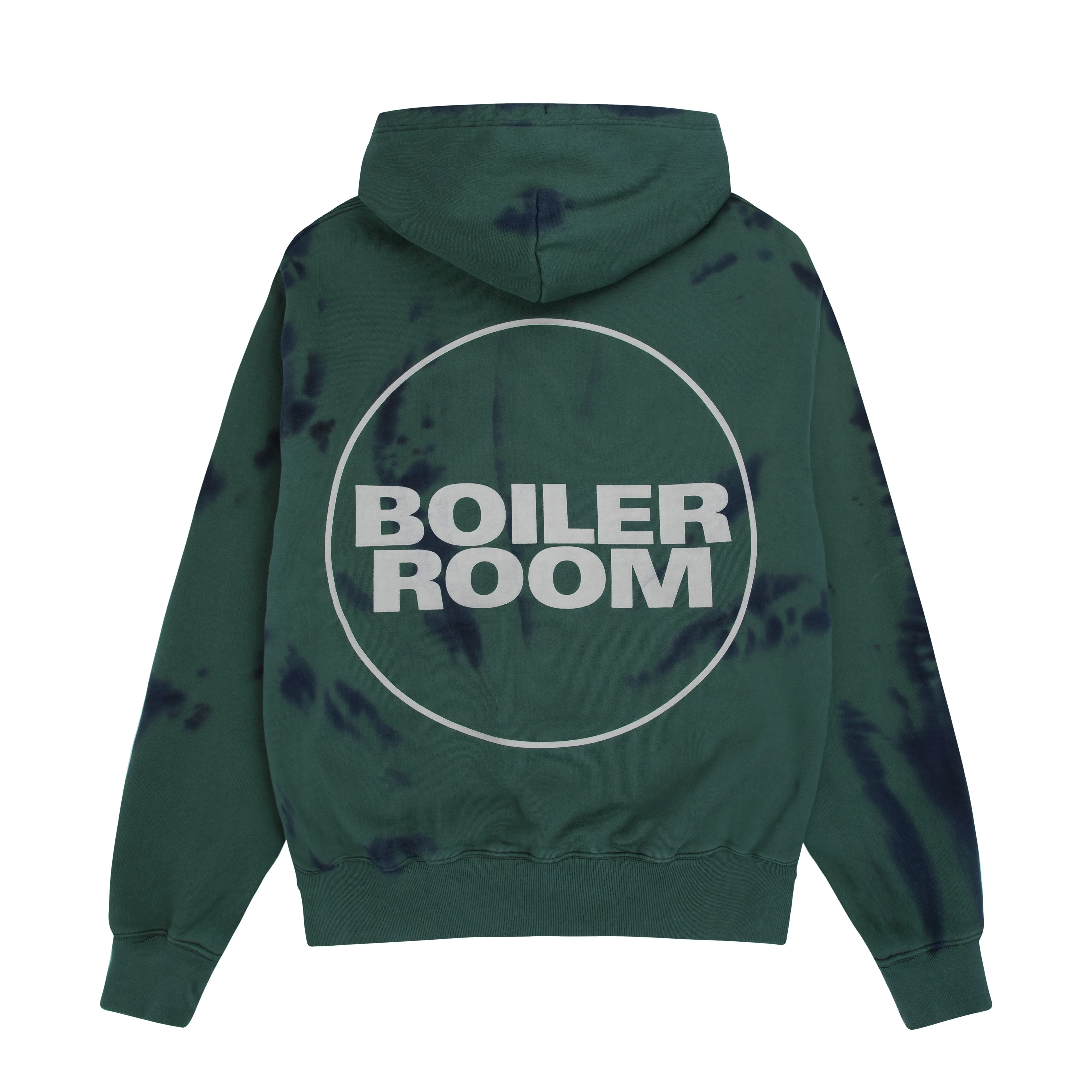 Boiler Room Core Hoodie - Tie Dye 3M Green