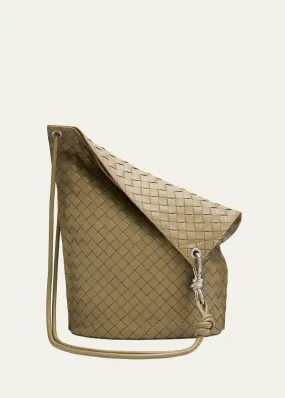 Bottega Veneta Men's Medium Knot Intrecciato Leather Bucket Bag