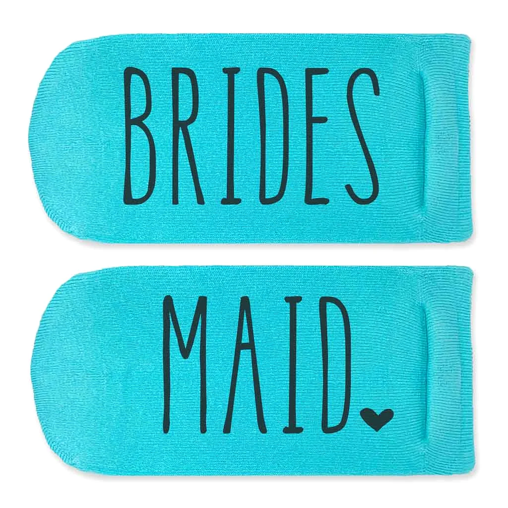 Bridal Party Socks - Wedding Role on the Bottom of the Foot