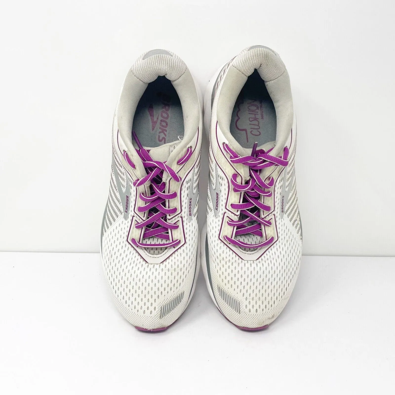 Brooks Womens Ghost 12 1203051B186 Gray Running Shoes Sneakers Size 9.5 B