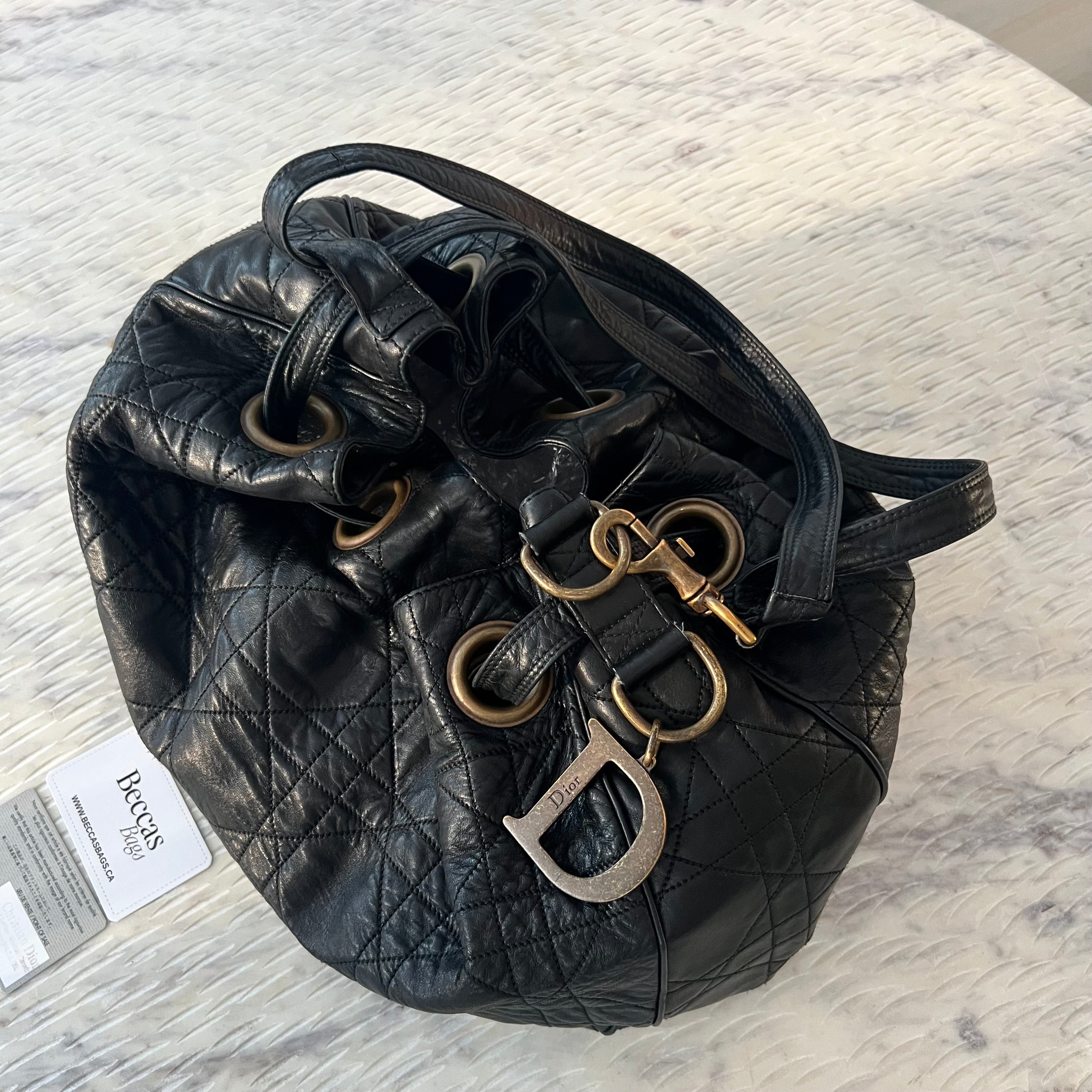 Christian Dior Cannage Bucket Bag