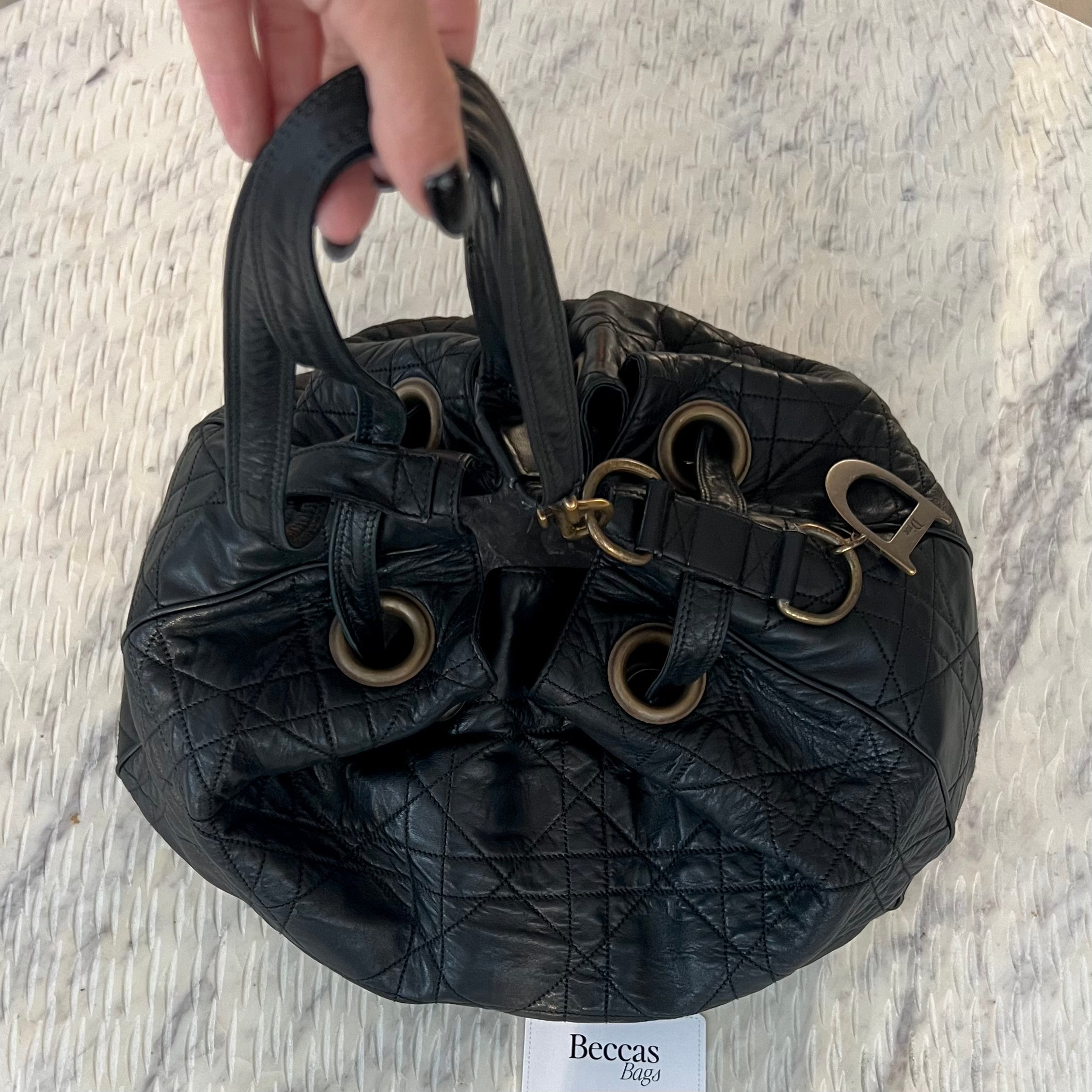 Christian Dior Cannage Bucket Bag