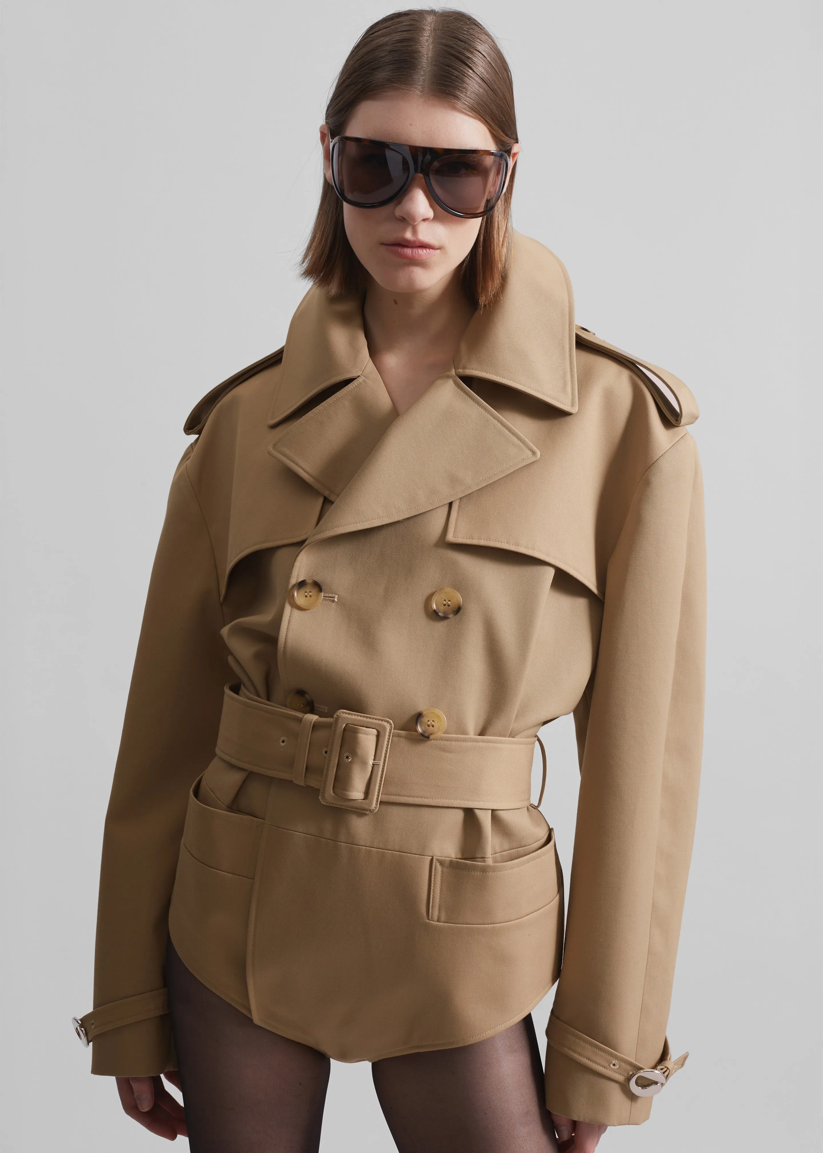 Coperni Body Trench Coat - Beige