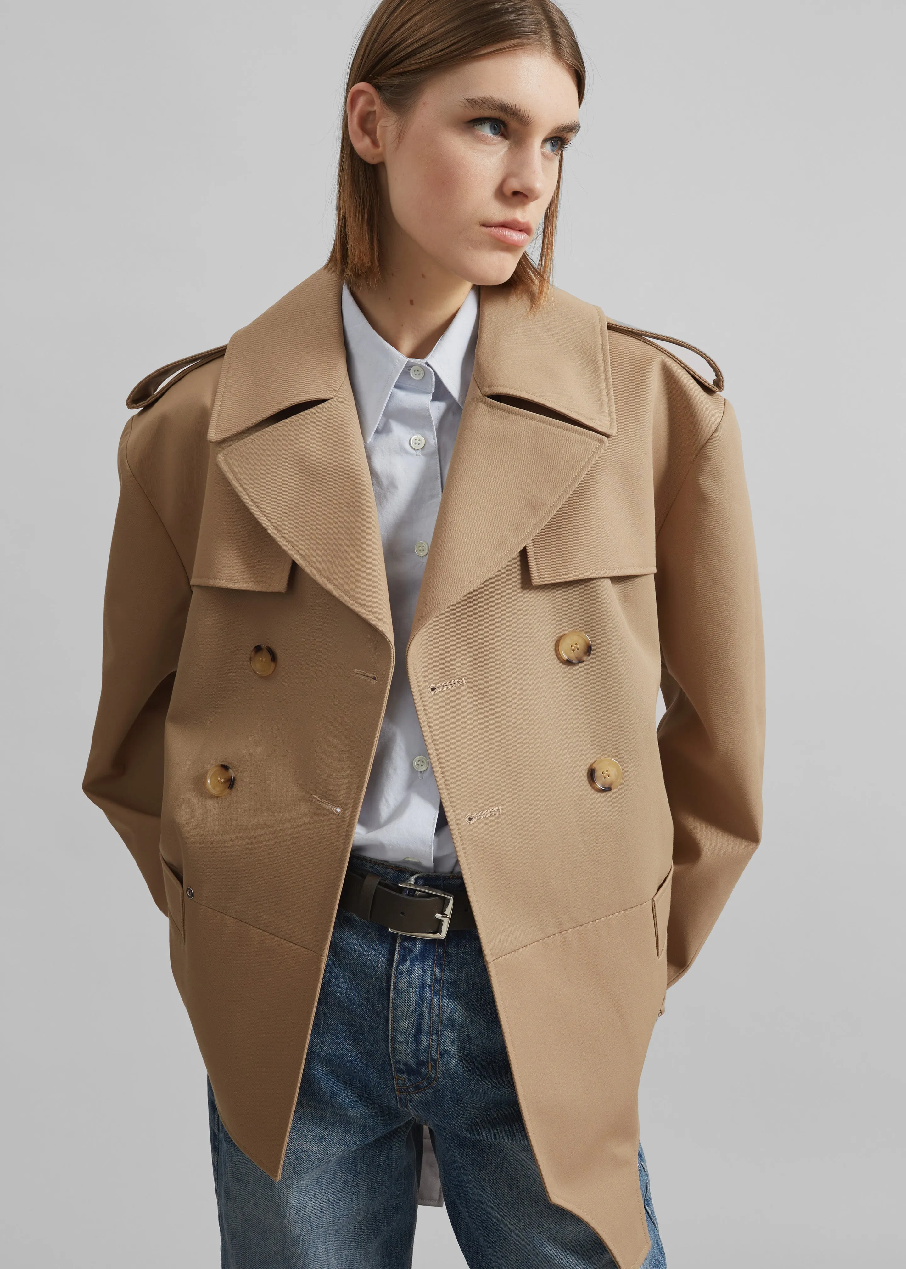 Coperni Body Trench Coat - Beige