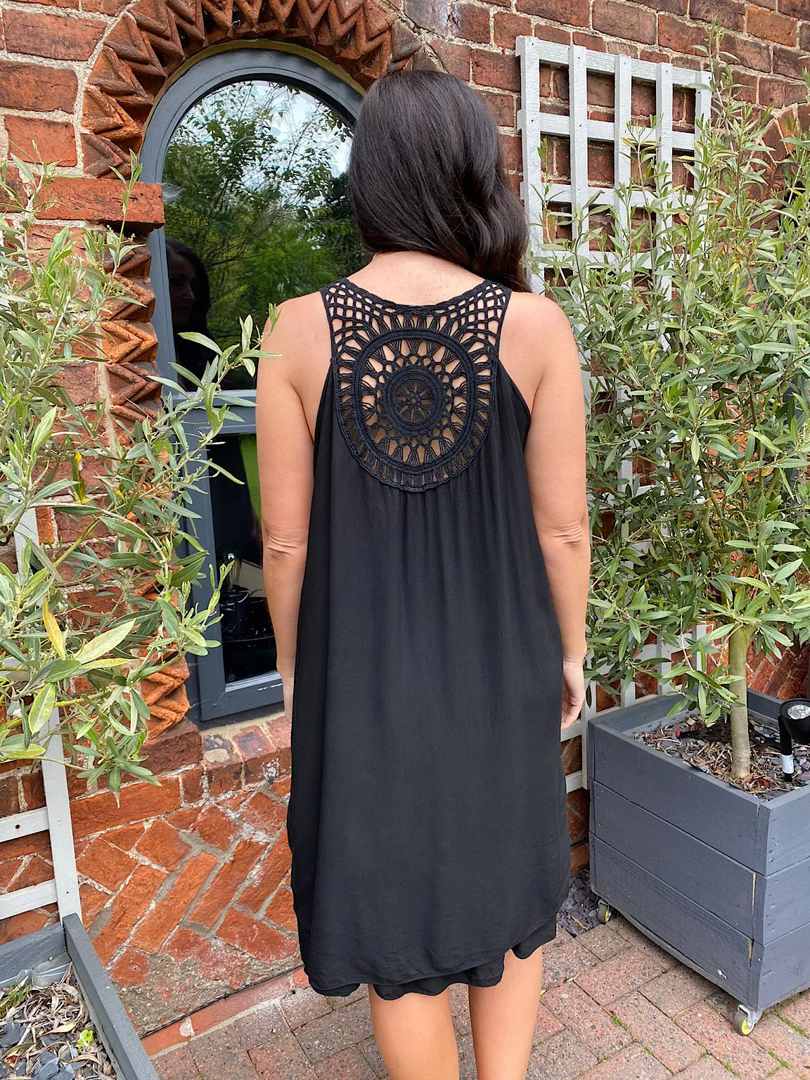 Crochet Back Detail Dress Lucy