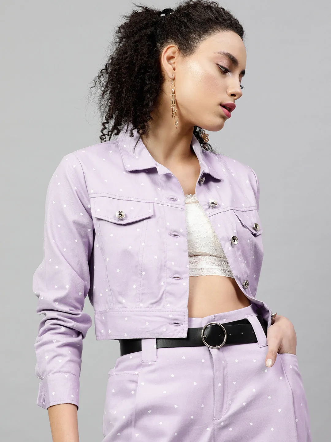 Crop Twill Jacket