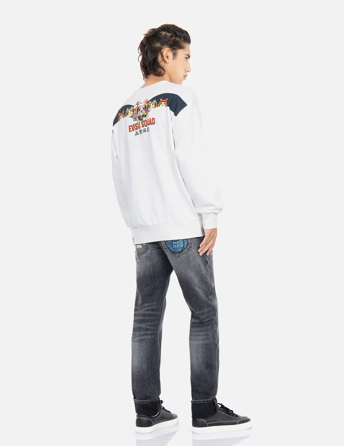 Daruma Patch Slim-Fit Jeans #2010