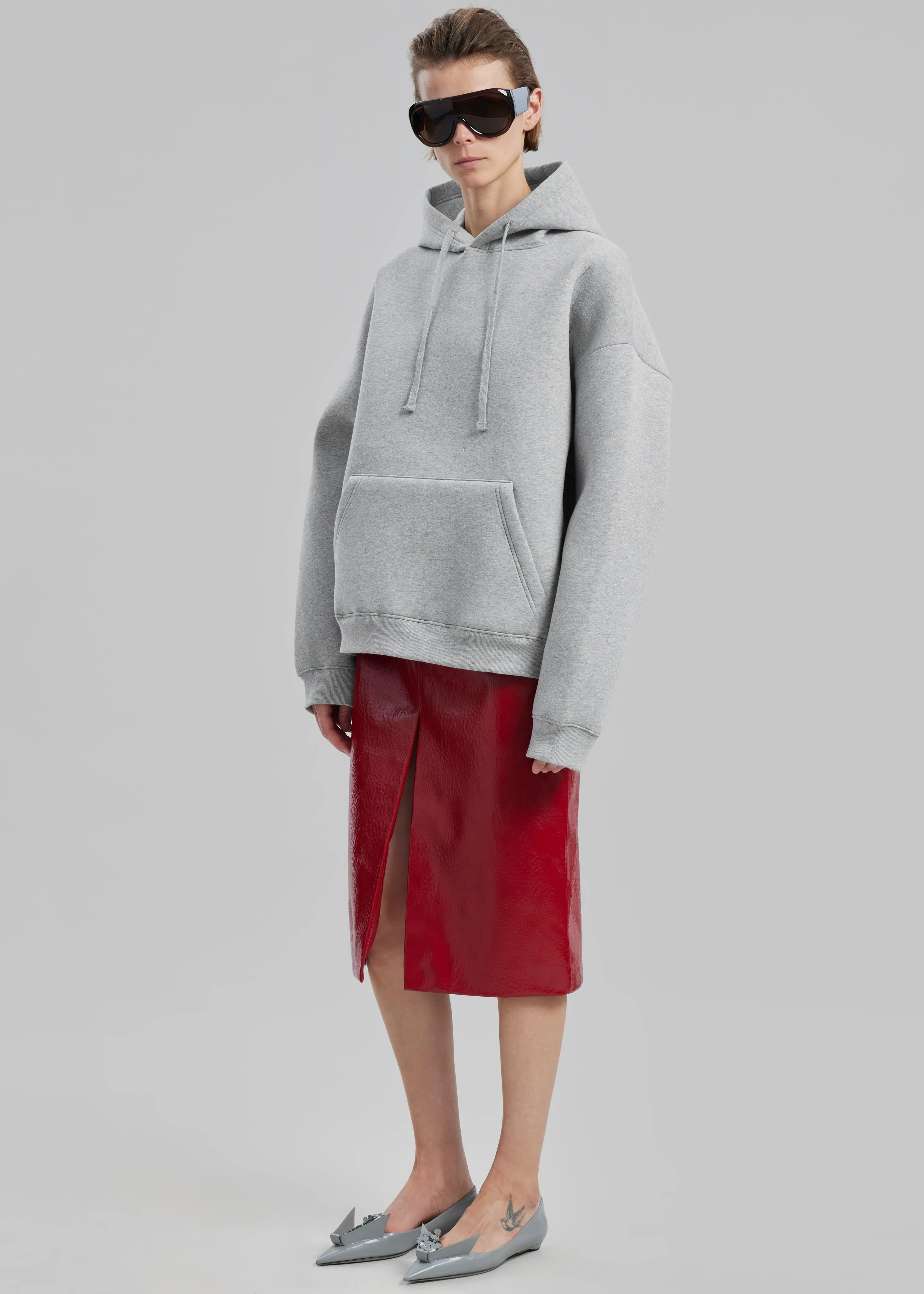 Easton Oversized Hoodie - Light Grey