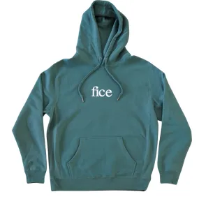 FICE Premium Heavyweight Hoodie - Alpine Green/White