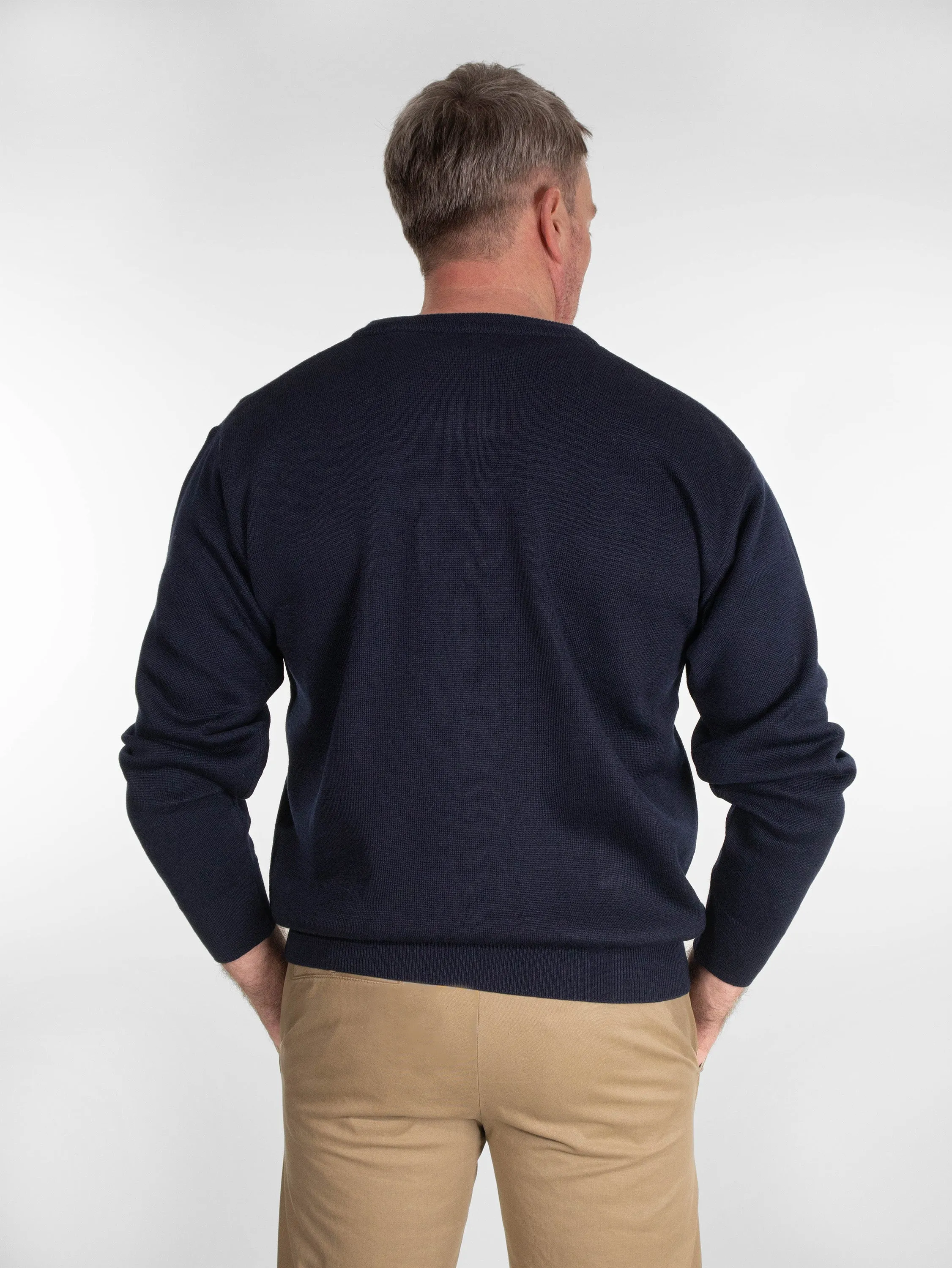 Franco Ponti Zip Front Cardigan in Navy