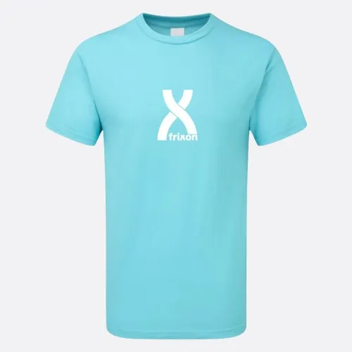 Frixon Corpo Logo T-Shirt Lagoon Blue  100% Cotton  Seamless double needle collar.  Taped neck and shoulders for durability.  Do