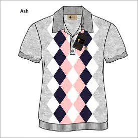 Gabicci Vintage Pablo Ash Pattern Polo Top*