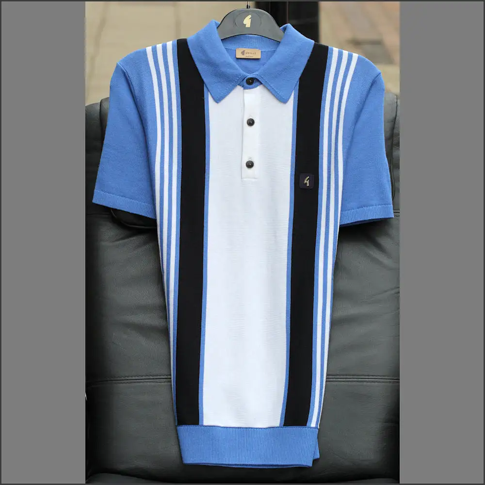 Gabicci Vintage Searle Thames Pattern Polo Top*