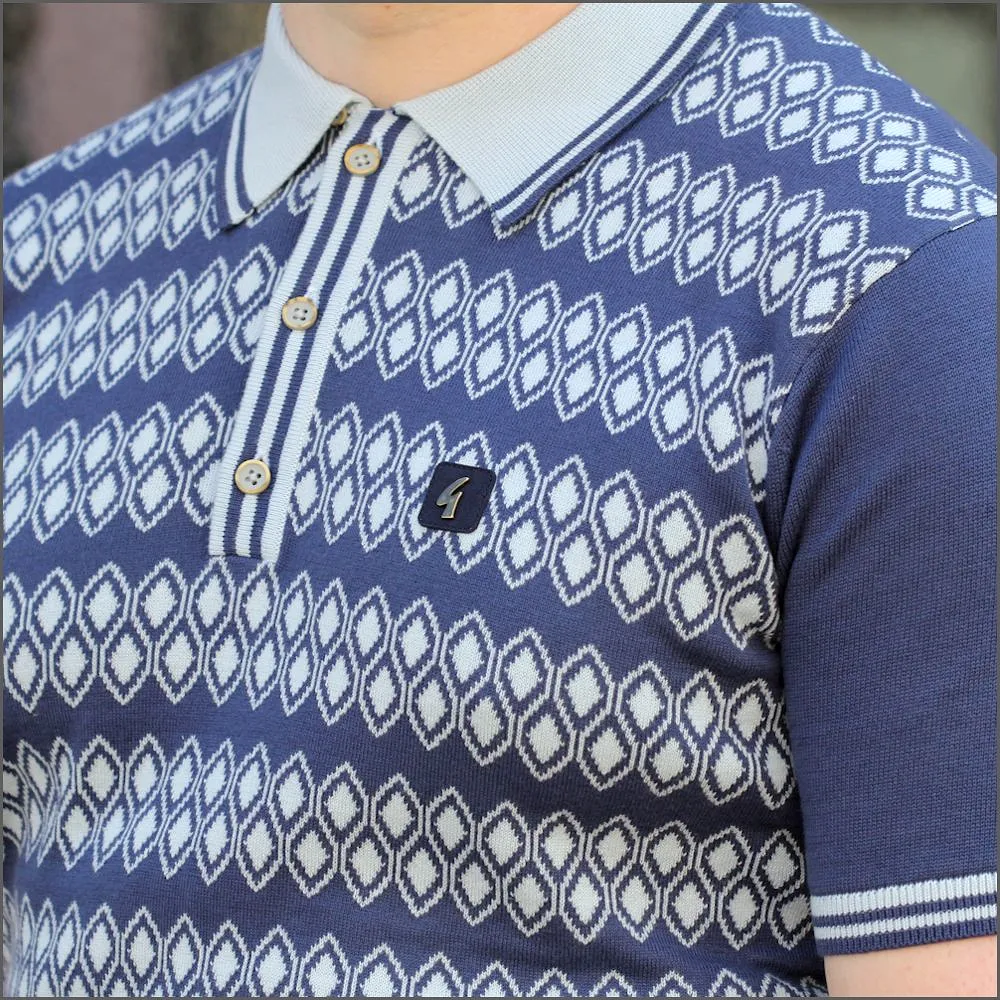 Gabicci Vintage V46 M03 Twilight Polo Top::