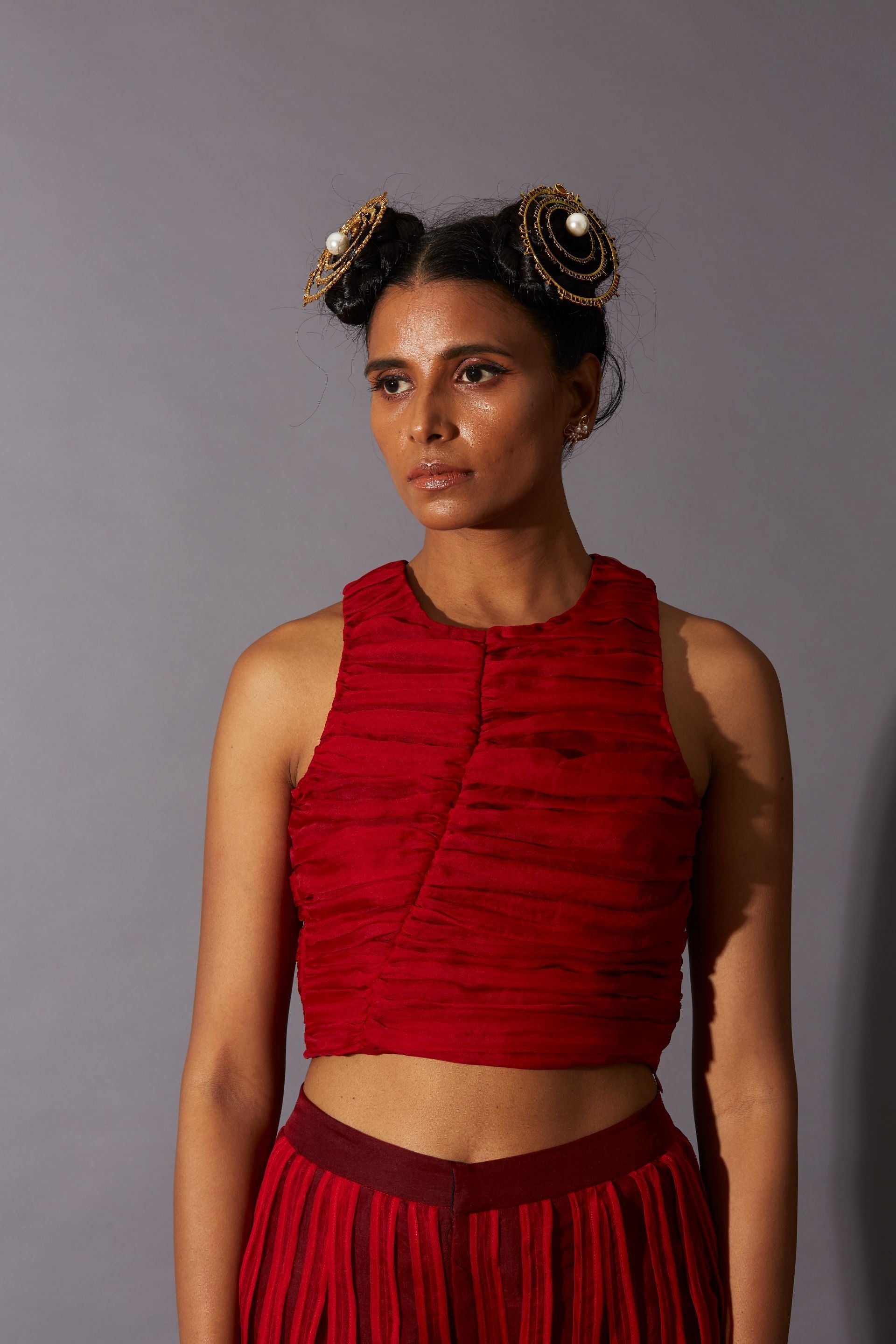 HAND DRAPED RACER BACK TOP