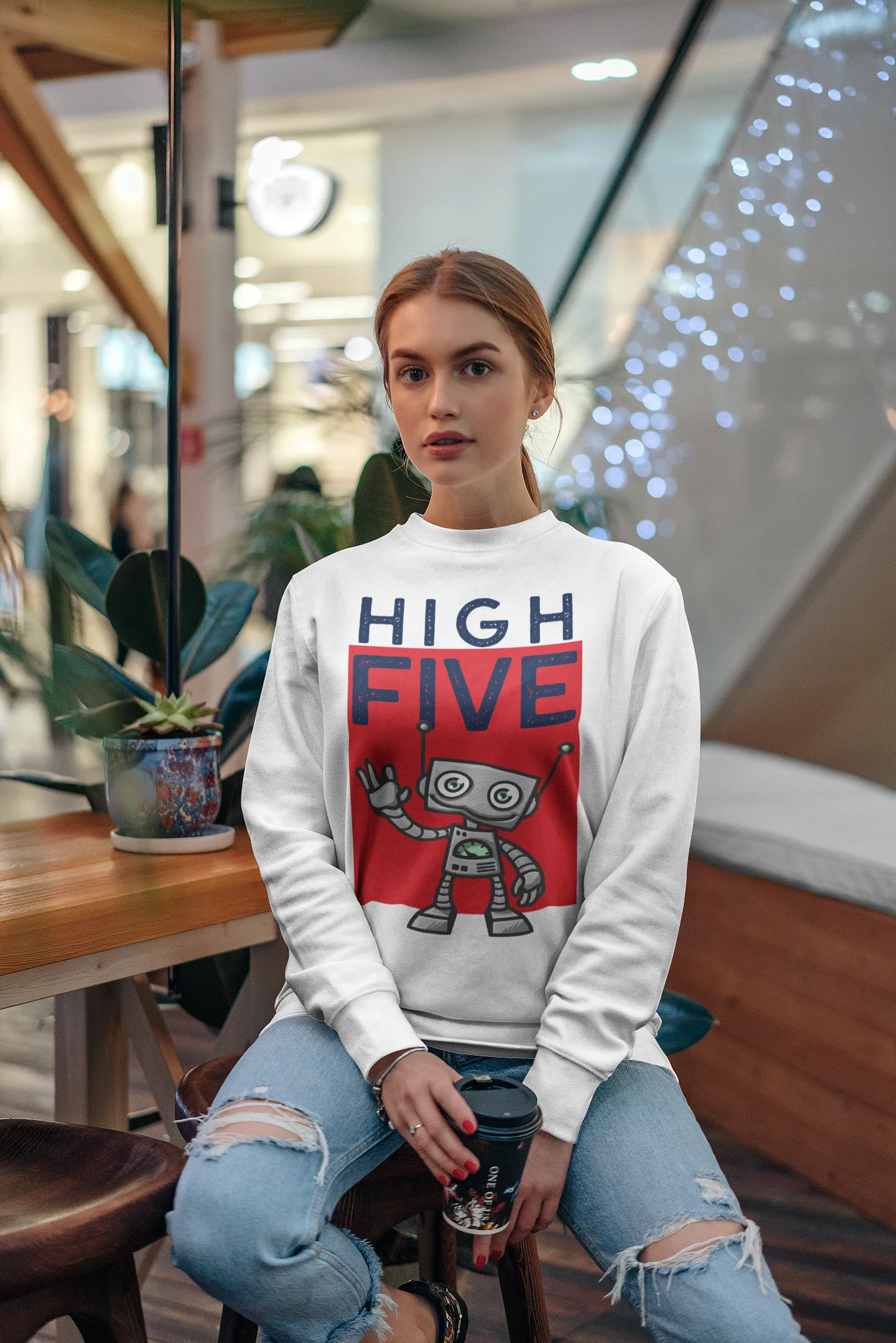 High Five HD Crewneck Sweatshirt