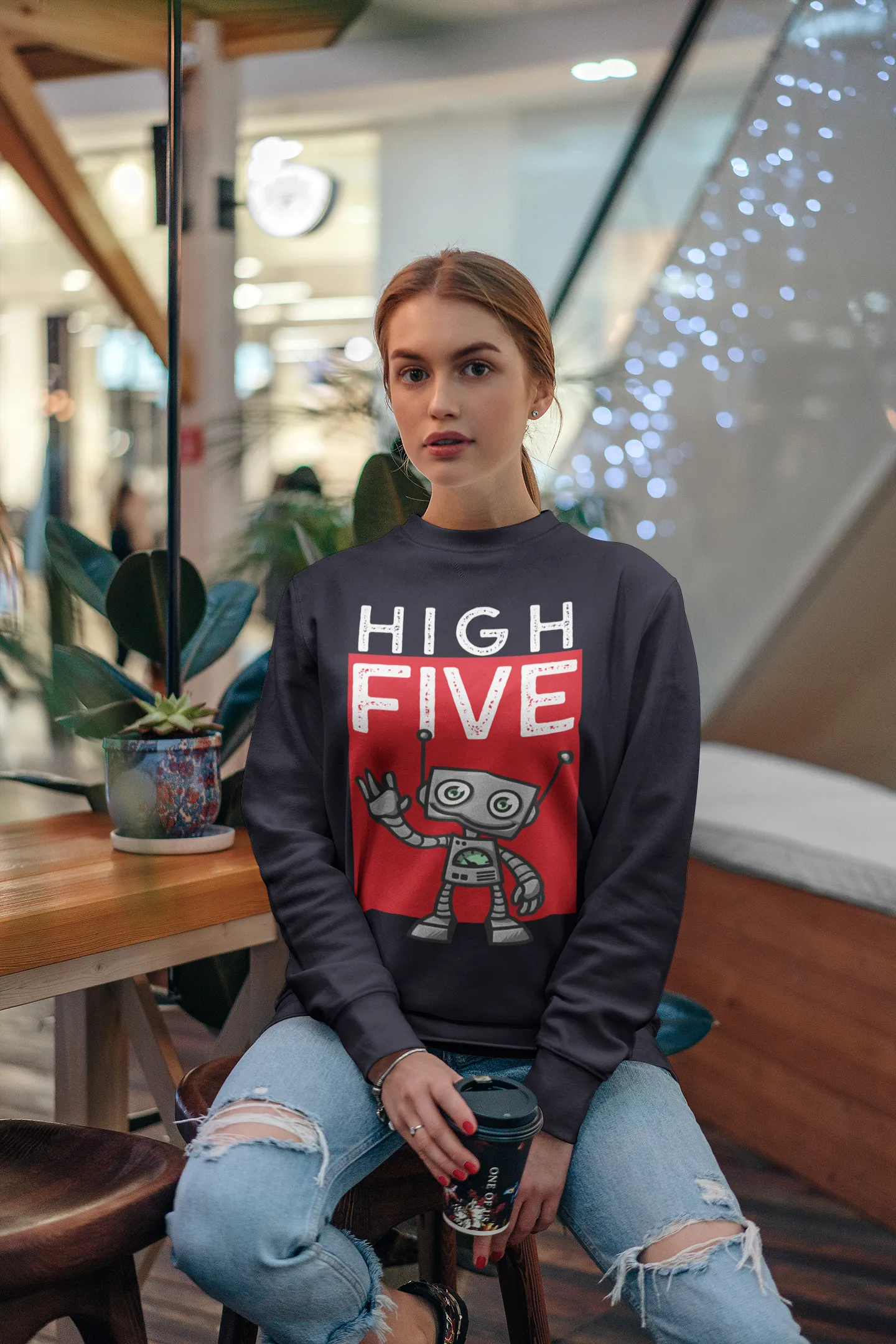 High Five HD Crewneck Sweatshirt