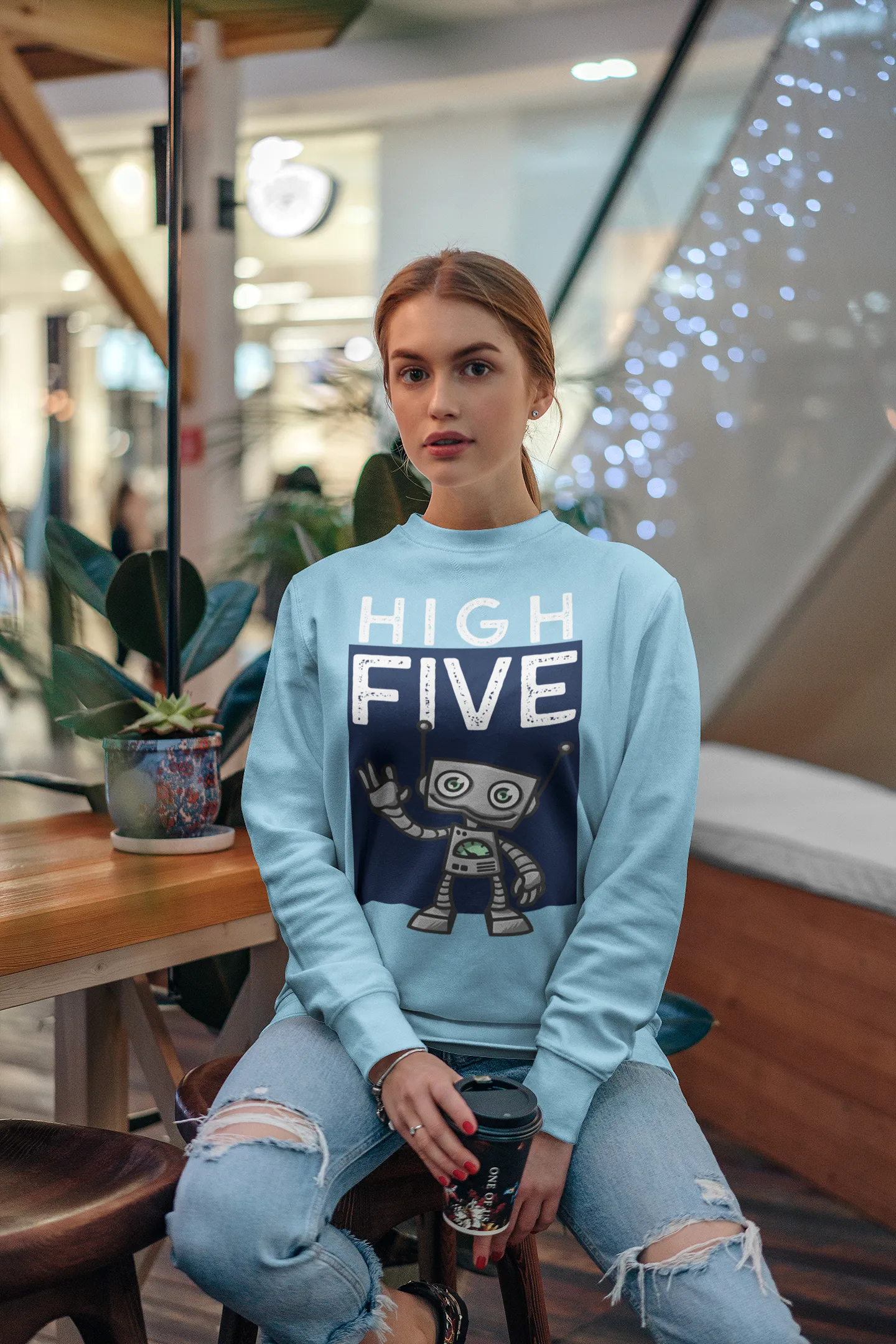 High Five HD Crewneck Sweatshirt