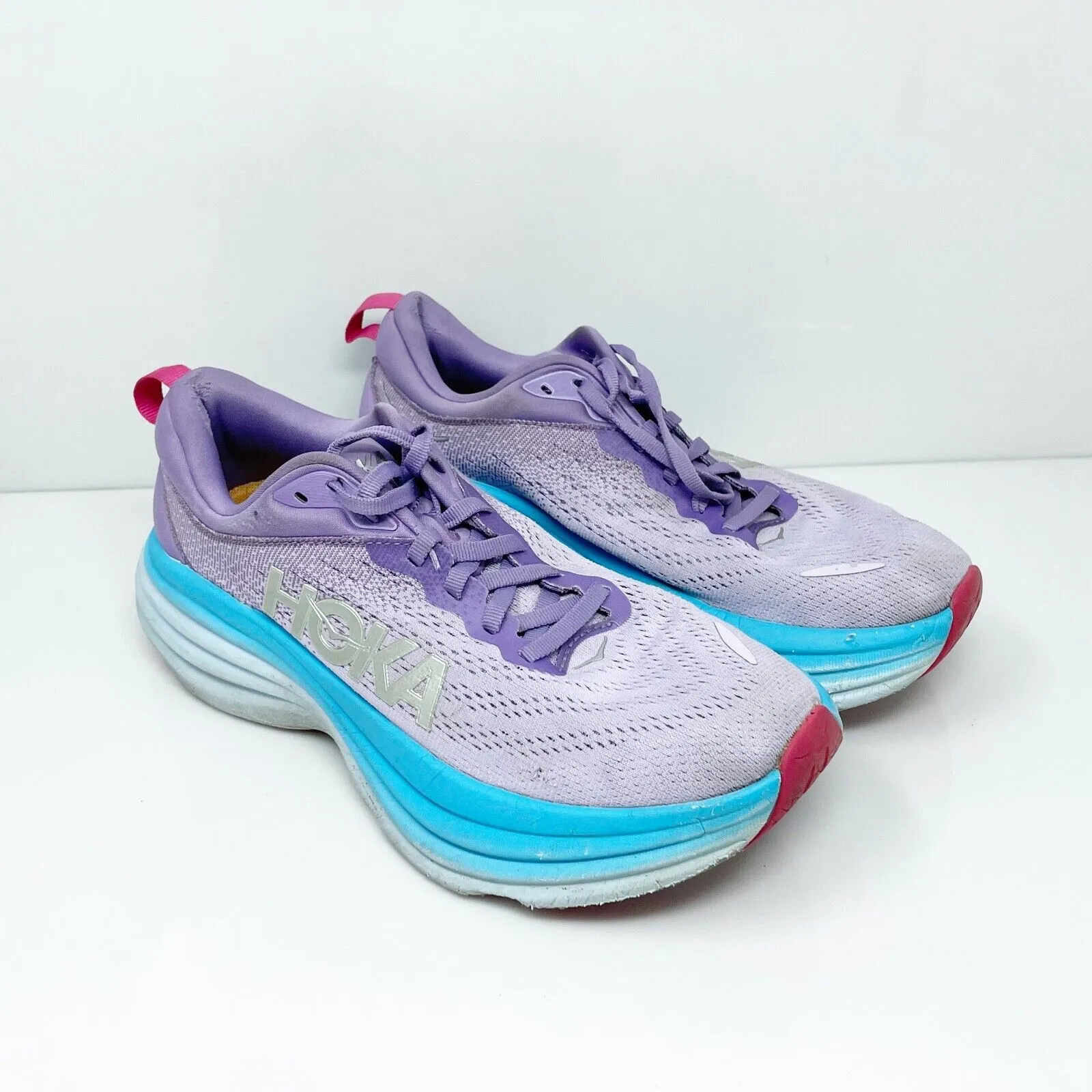 Hoka One One Womens Bondi 8 1127952 CVPL Purple Running Shoes Sneakers Size 7 B