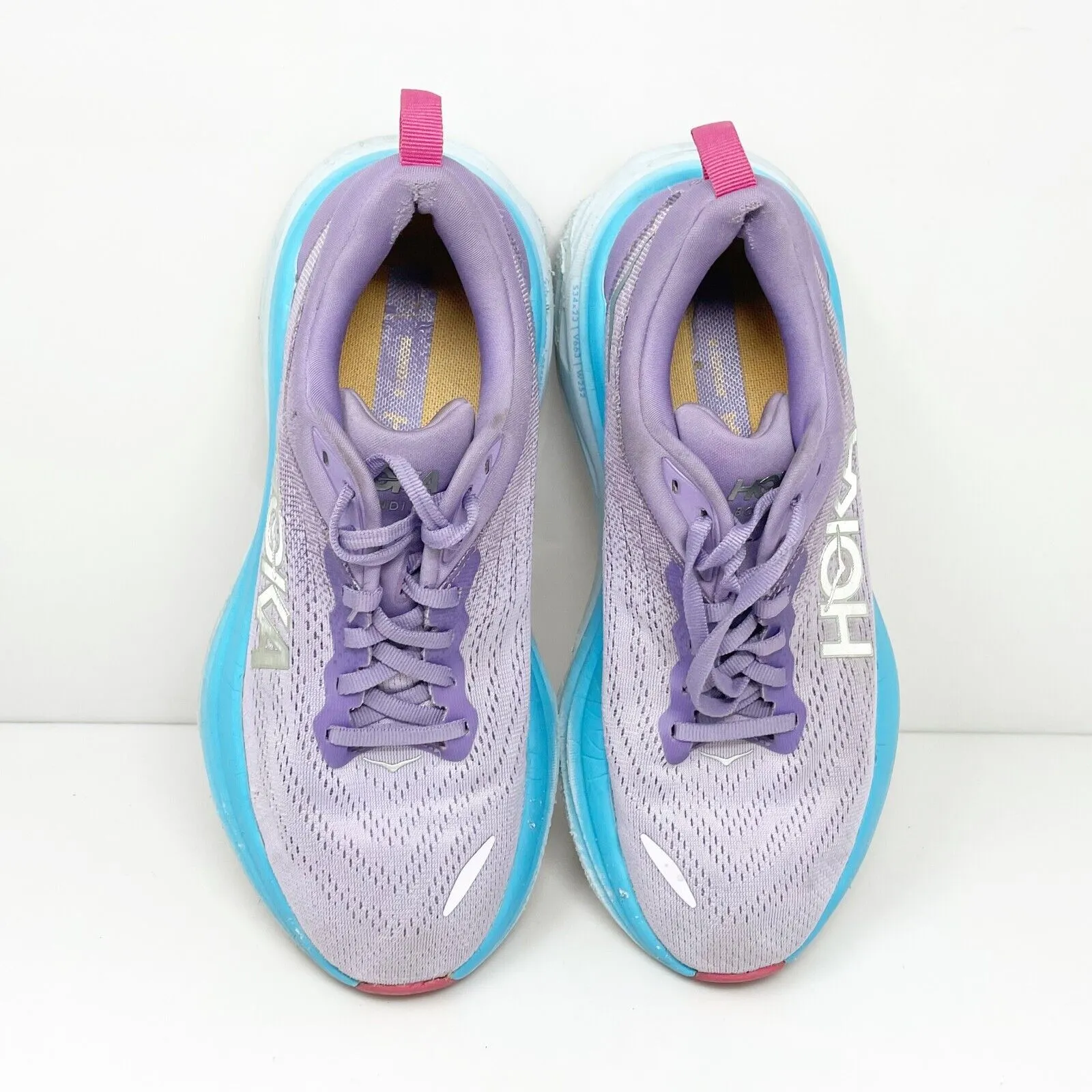 Hoka One One Womens Bondi 8 1127952 CVPL Purple Running Shoes Sneakers Size 7 B