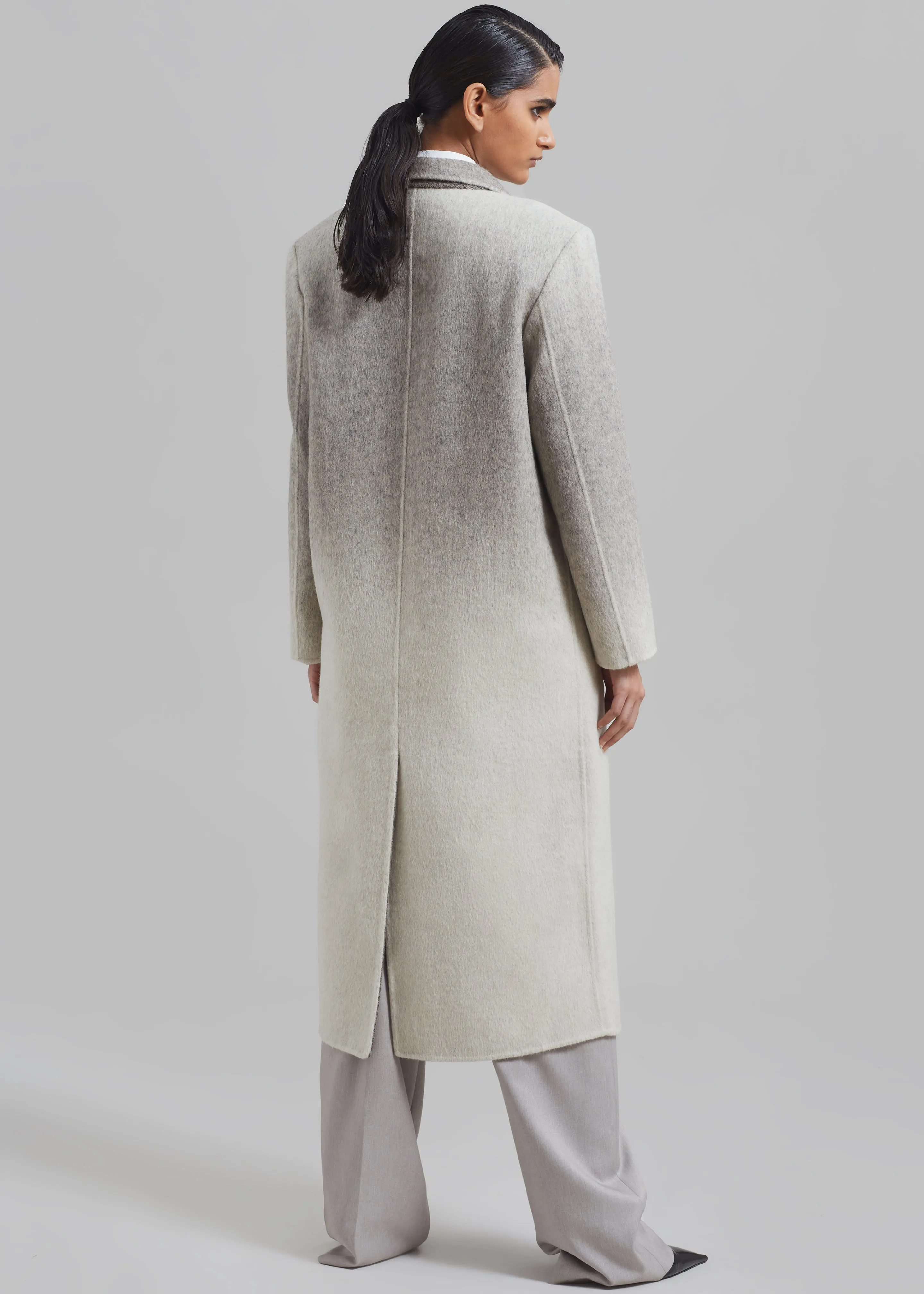 Imani Ombre Wool Coat - Grey