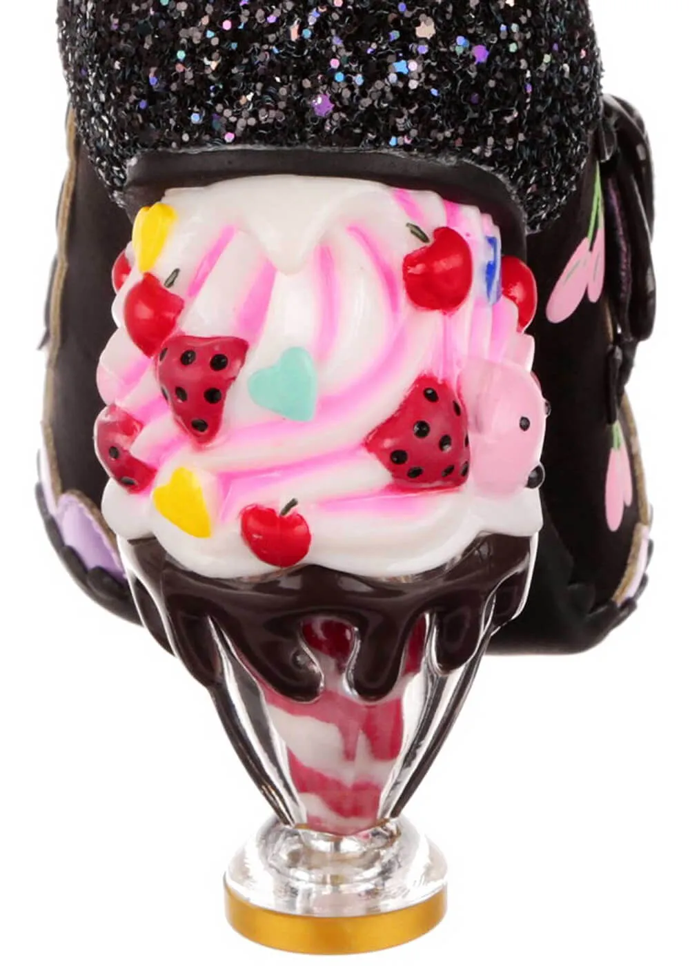 Irregular Choice Cherry Cheer Ice Cream Pumps Black